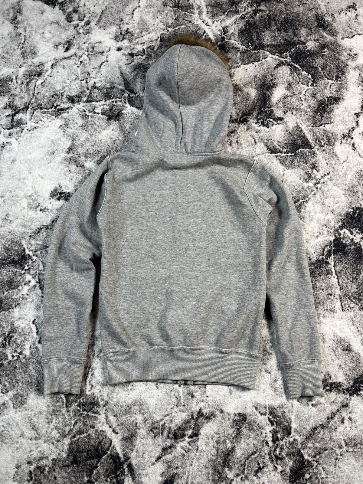 Hollister Hollister Fur Hood Zip Hoodie Y2K Women M Grey Size M / US 6-8 / IT 42-44 - 9 Thumbnail