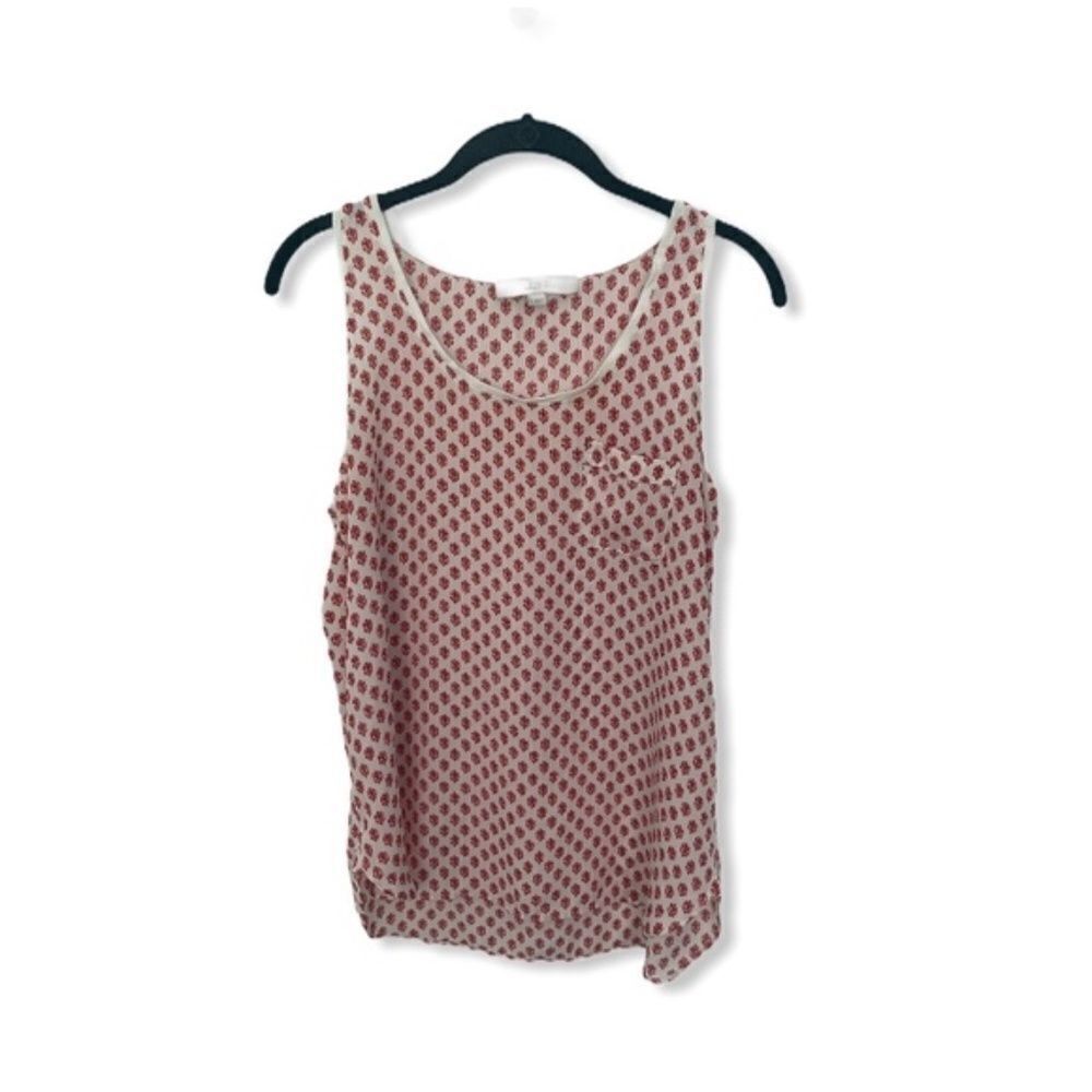 Loft Ann Taylor Loft Women’s Size S Rose Print Sleeveless Tank To Size S / US 4 / IT 40 - 2 Thumbnail