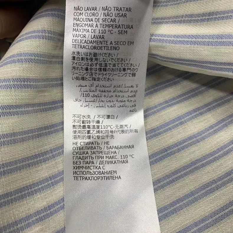 Gucci Gucci Size 34 Striped three-quarter sleeve shirt 2503-Next Size US XXS / EU 40 - 6 Thumbnail