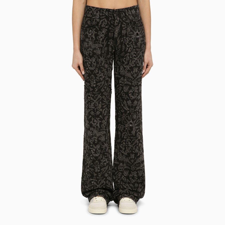 Off-White o1d2blof0924 Denim Trousers in Black Size 27" / US 4 / IT 40 - 1 Thumbnail