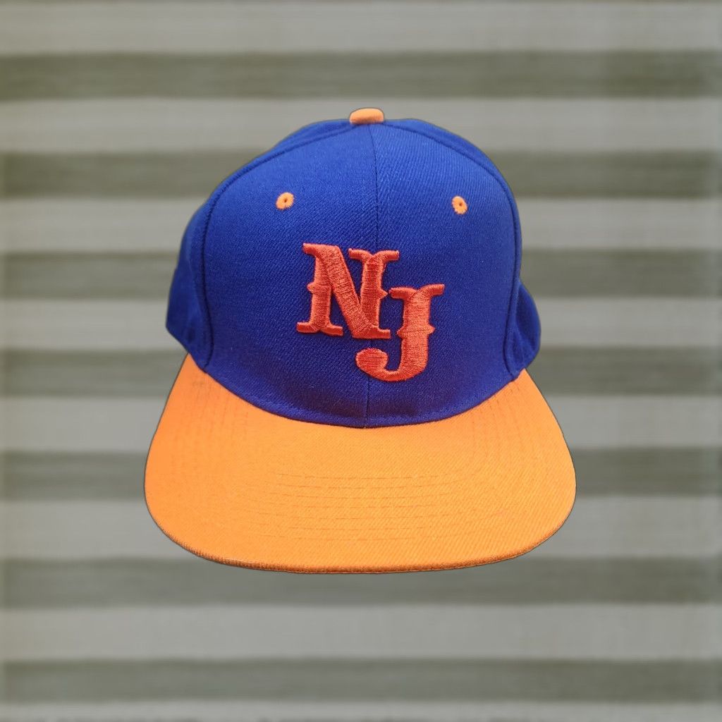 MLB VINTAGE muka NJ Jersey Snapback cap Blue Orange Men One Size Adjustable Baseball Cap Size US M / EU 48-50 / 2 - 1 Thumbnail