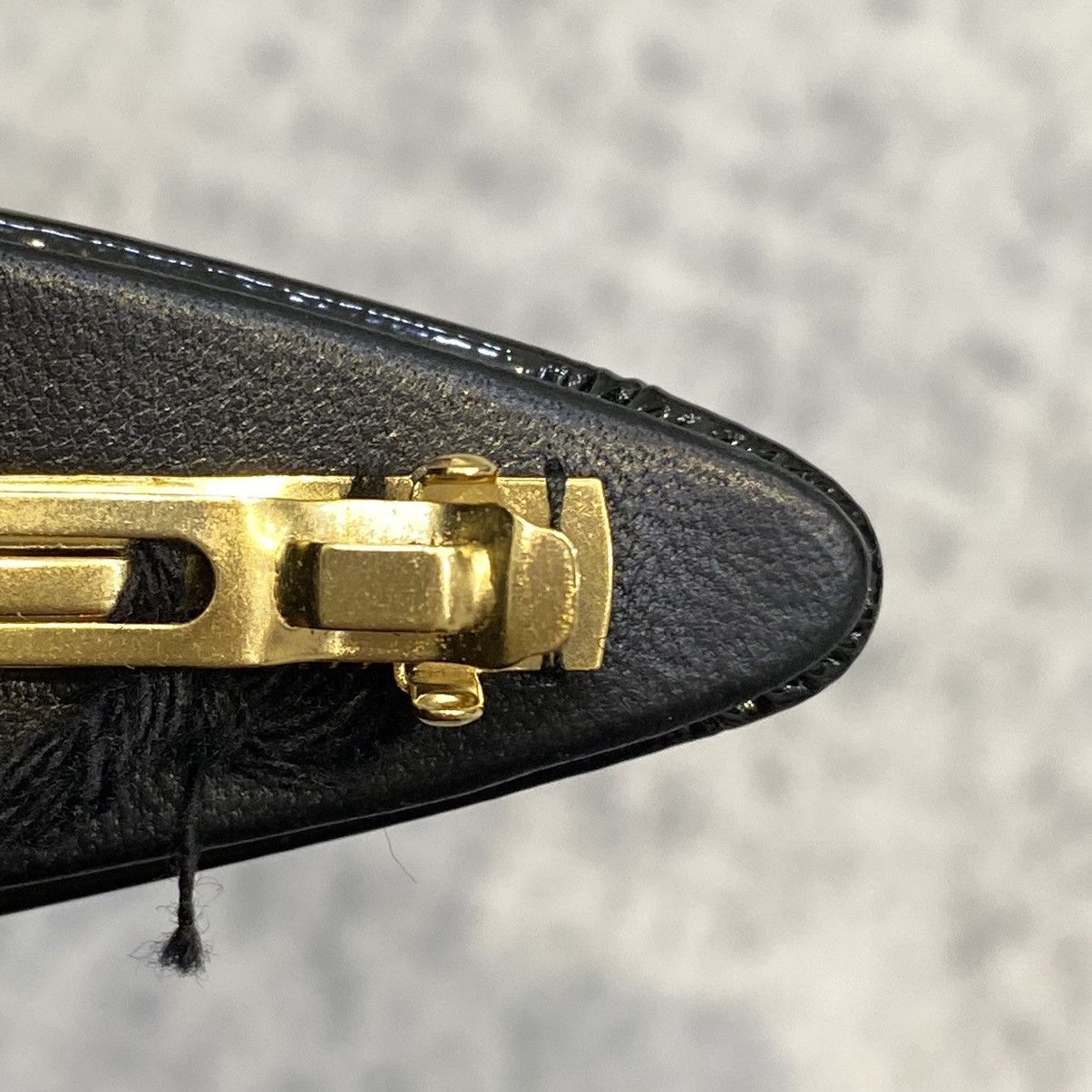 Miu Miu MIU MIU Patent Leather Hair Clip BLACK Size ONE SIZE - 9 Thumbnail