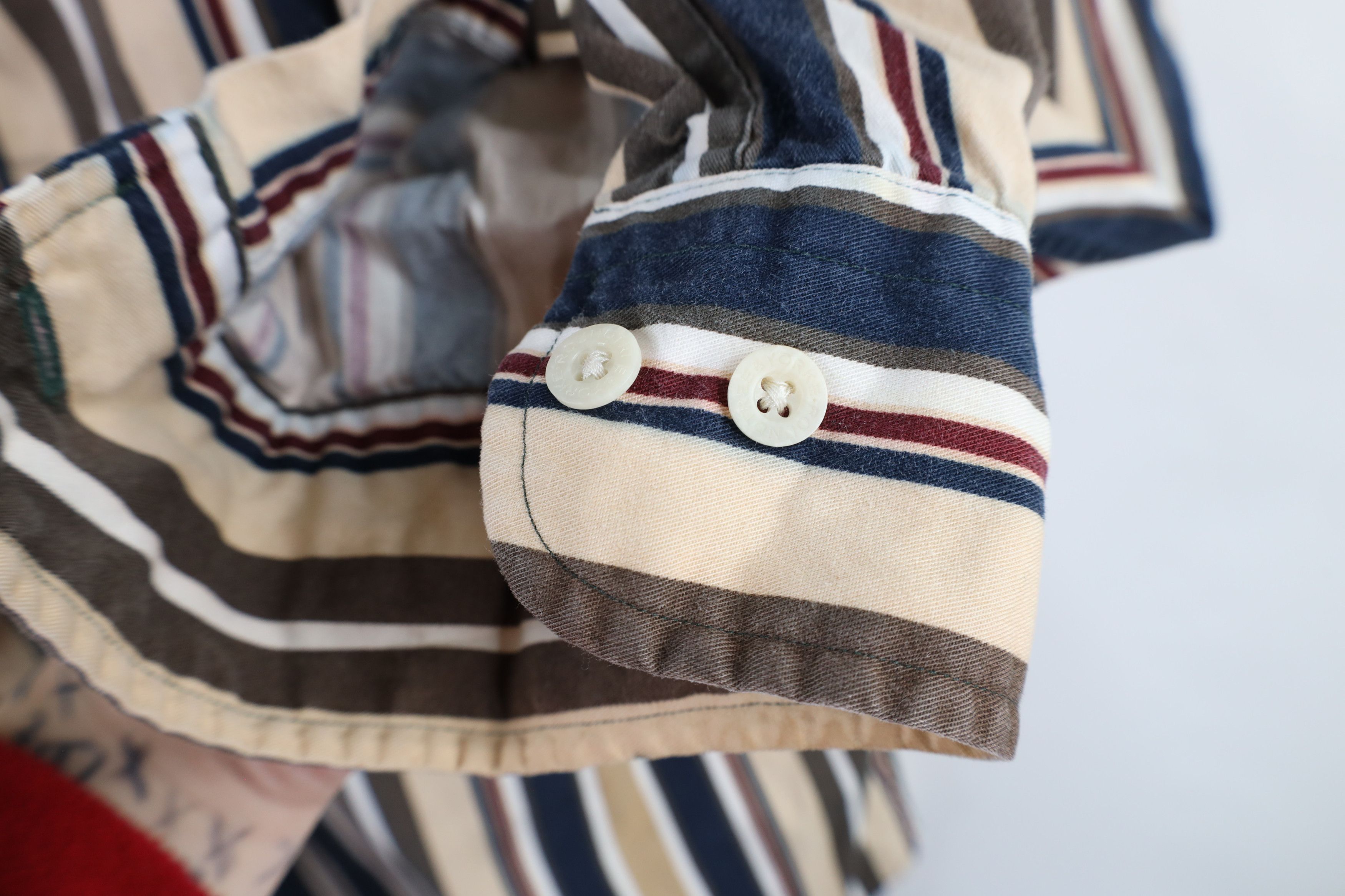 Vintage Vintage 90s Streetwear Striped Collared Button Down Shirt Size US XL / EU 56 / 4 - 10 Thumbnail
