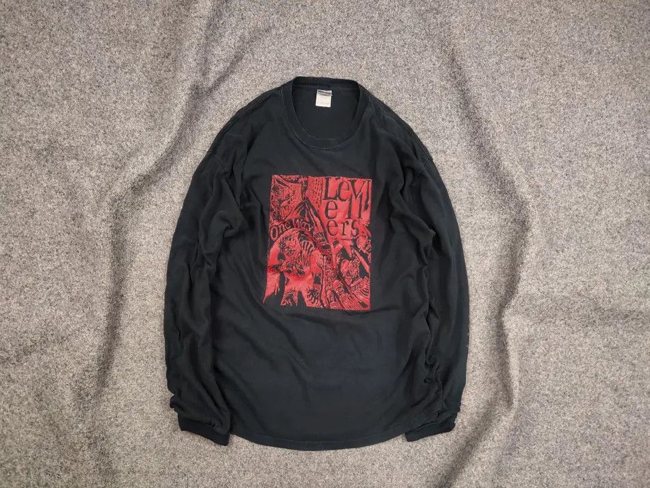 Band Tees Vintage 90's The Levellers One Way Band Long sleeve T-Shirt Size US XL / EU 56 / 4 - 1 Thumbnail