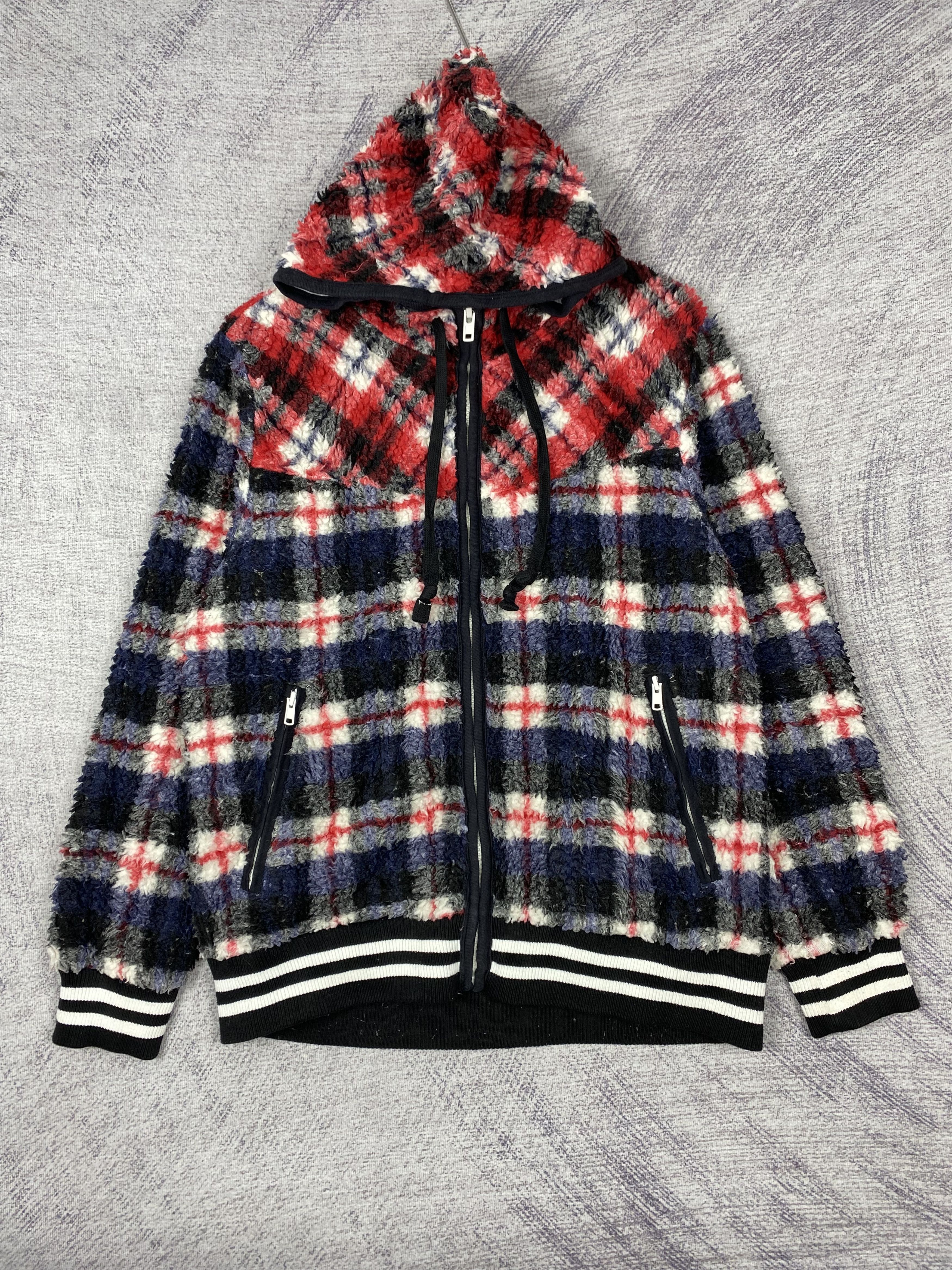 Japanese Brand Vintage Japanese Brand Hoodie Fleece Flannel Sweater Jacket Size US L / EU 52-54 / 3 - 1 Thumbnail