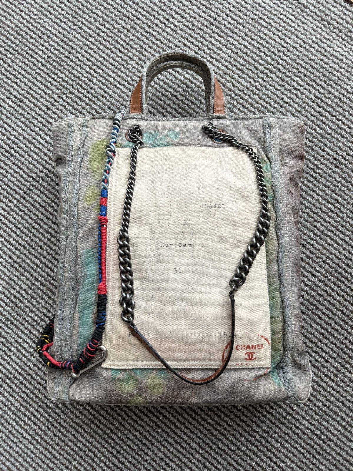 Chanel Chanel 2014 Grey Graffiti Art School Tote Bag Size ONE SIZE - 2 Thumbnail