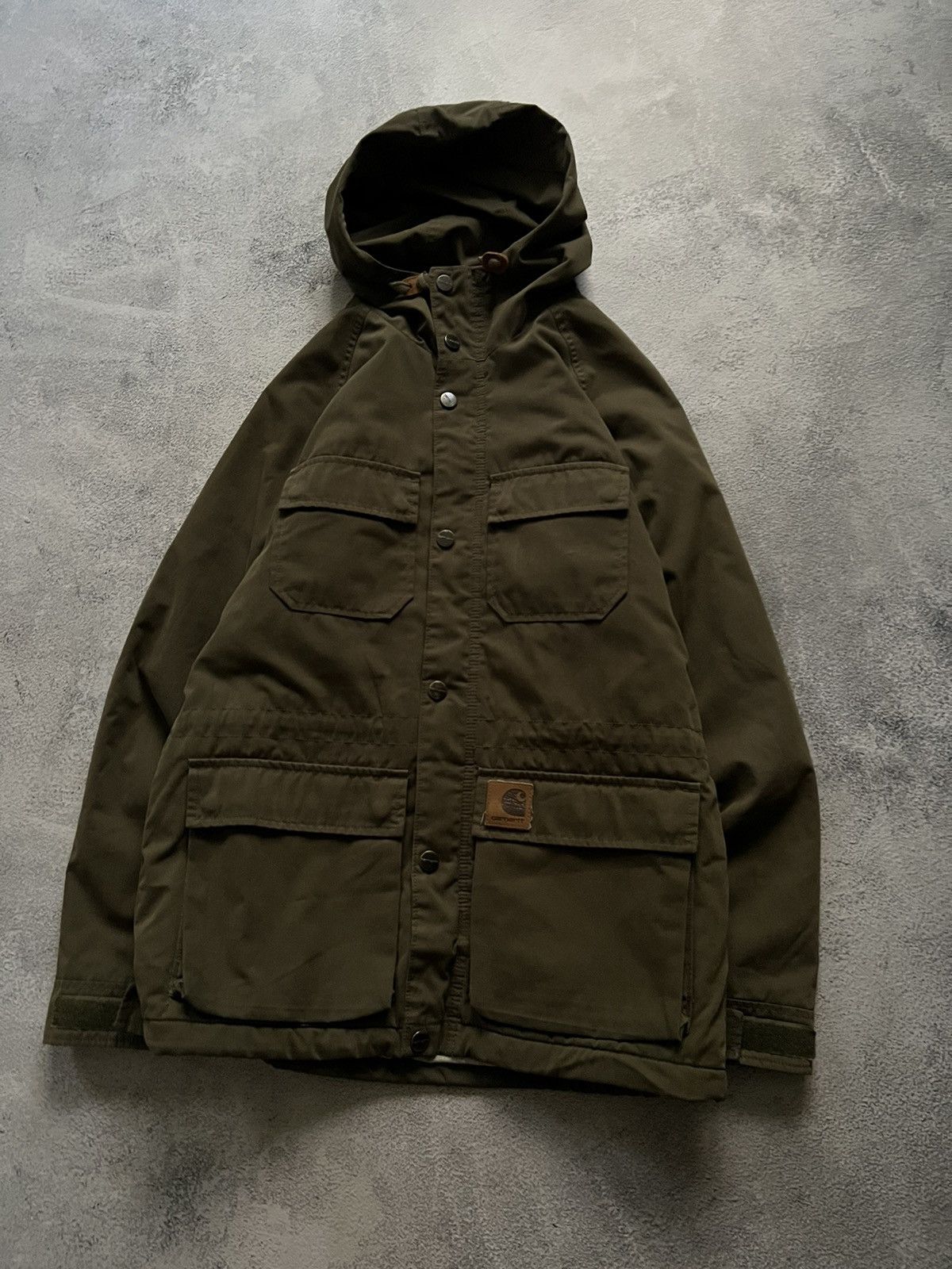 Carhartt Vintage Y2k Carhartt Wip Mosley Multi Pocket Jacket Olive 0s Size US S / EU 44-46 / 1 - 1 Thumbnail