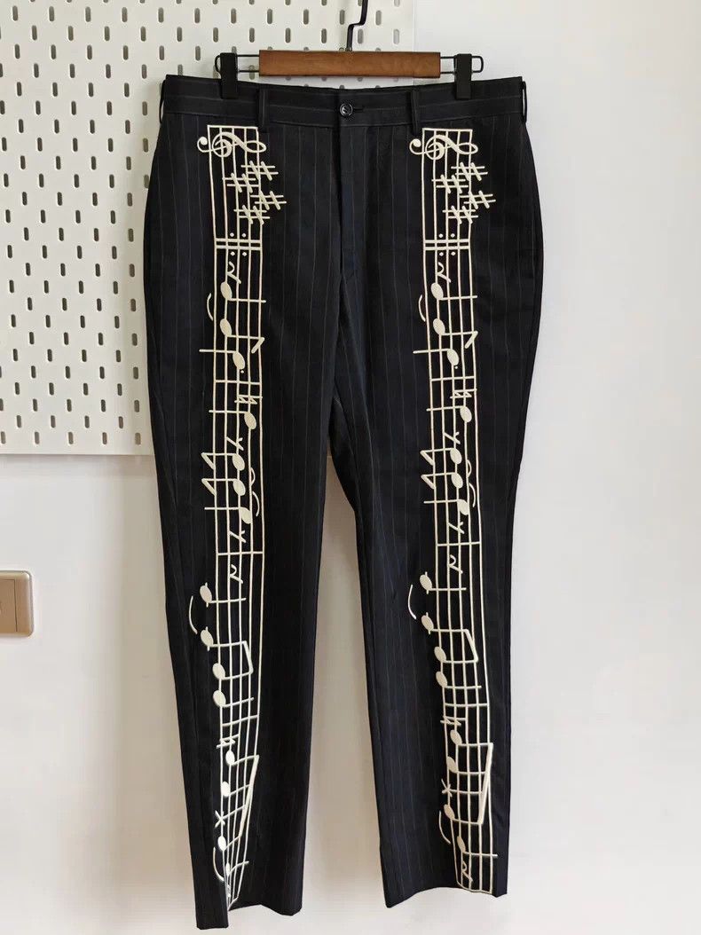 Comme des Garcons Comme des Garcons 2006SS Music Note Pants Size US 36 / EU 52 - 1 Thumbnail