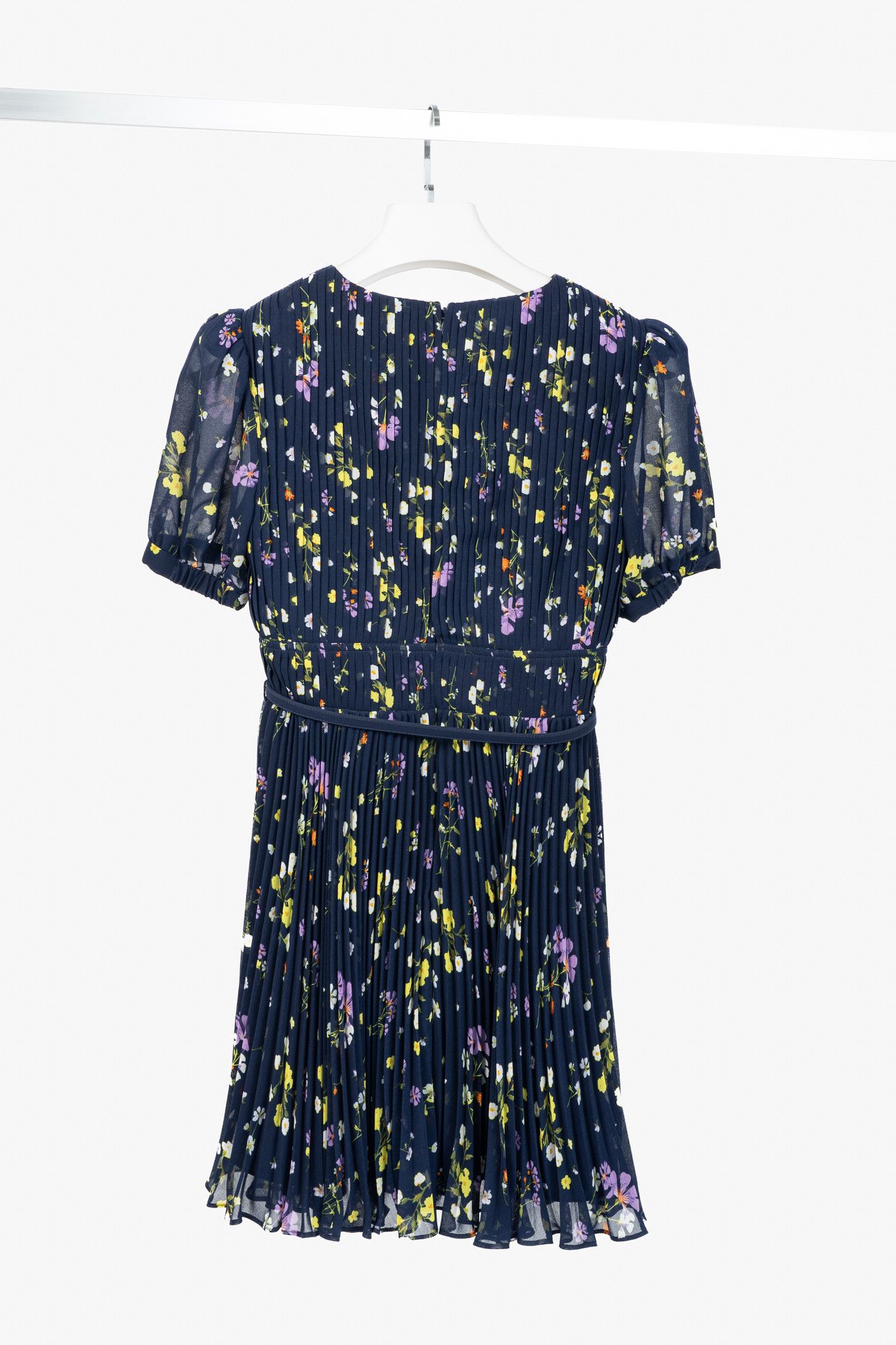 Self-Portrait Self-Portrait SS/24 Navy Floral Chiffon Mini Dress Size S / US 4 / IT 40 - 2 Thumbnail