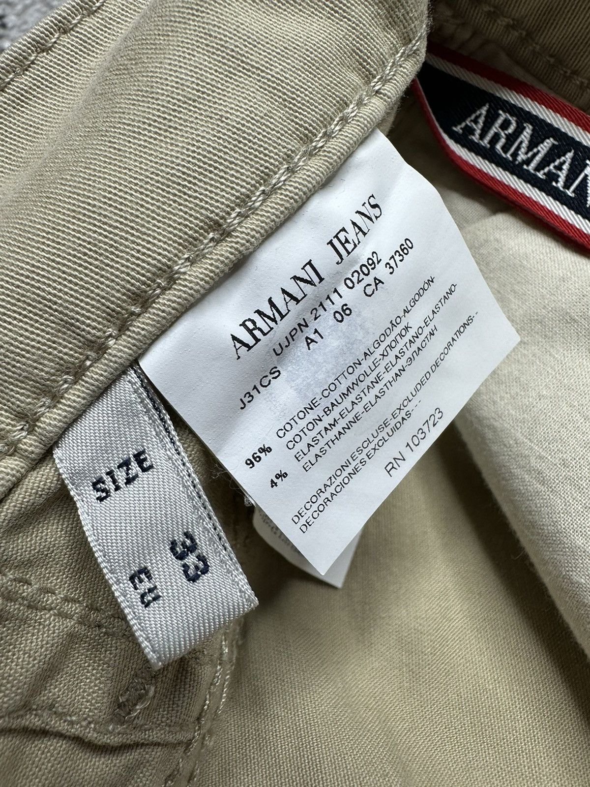 Armani Armani Jeans Luxury Denim Vintage StreetWear Rare Y2K Size US 33 - 12 Thumbnail