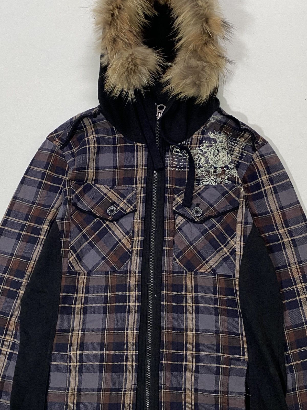 If Six Was Nine RARE❤️‍🔥 VINTAGE BUCKAROO CRAZY FUR ZIP HOODIE IFSIX LGB STYLE Size US L / EU 52-54 / 3 - 2 Thumbnail