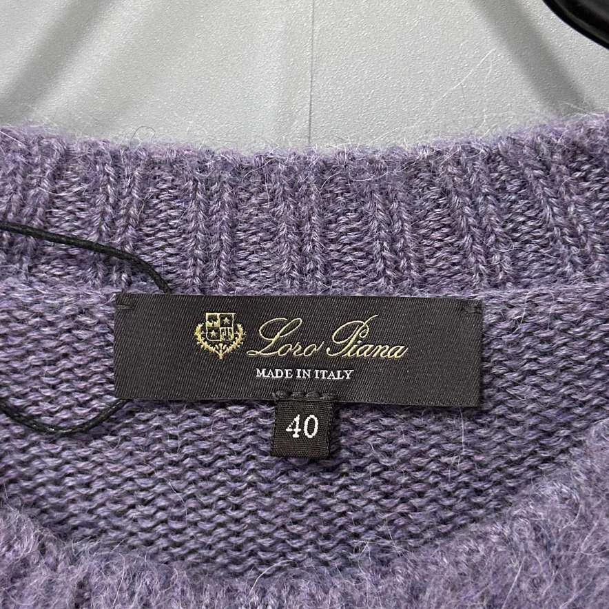 Loro Piana Loro Piana Mauve Cashmere-Alpaca Sweater Size M / US 6-8 / IT 42-44 - 4 Thumbnail