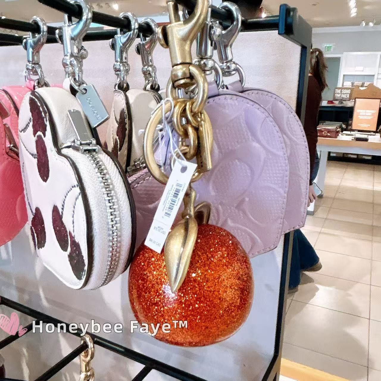 Coach The Summer I Turned Pretty Peach Bag Charm CBX51 Size ONE SIZE - 5 Thumbnail