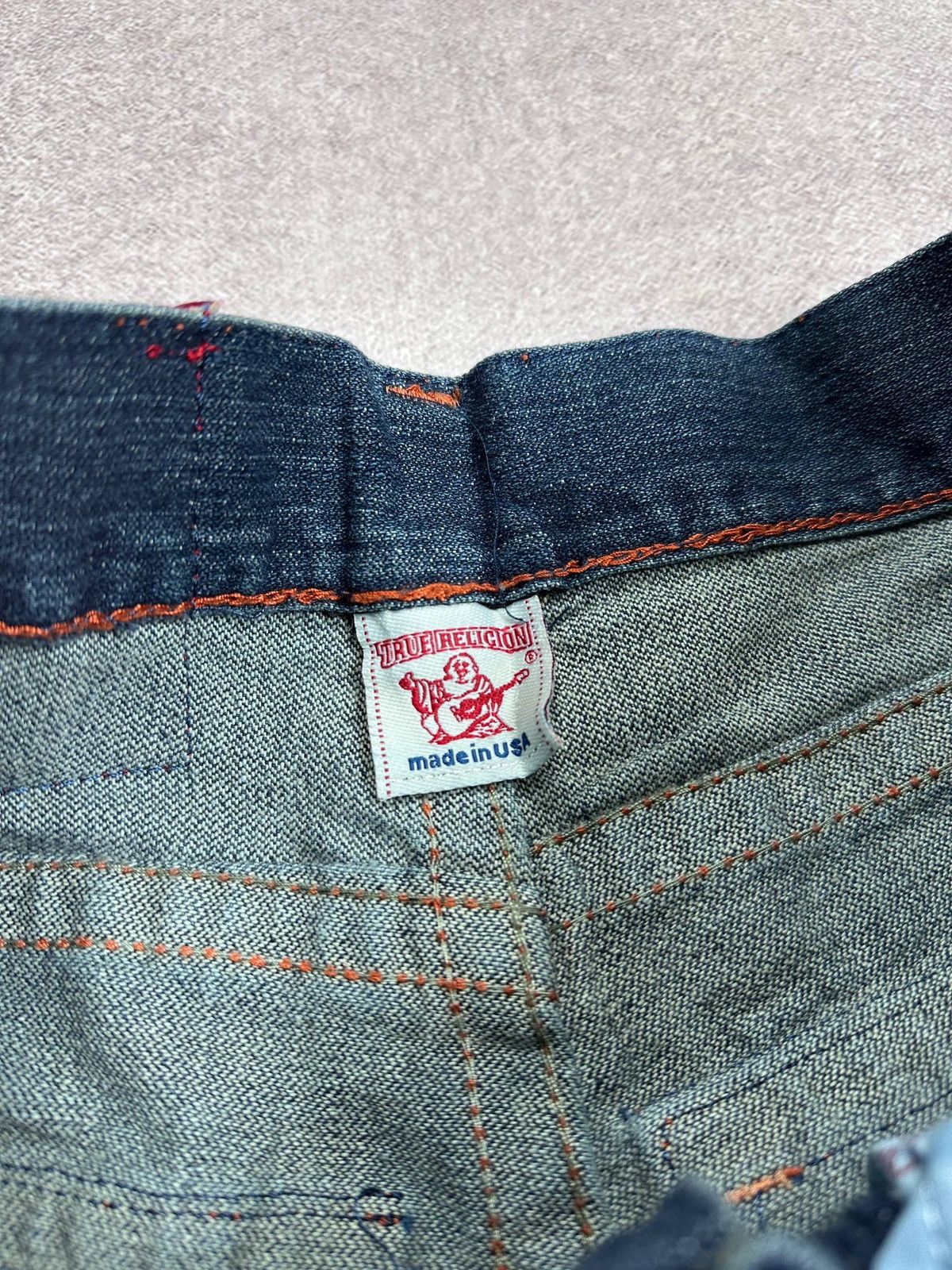 True Religion Vintage NWT True Religion Baggy Denim Embroidery Shorts 30 Size US 30 / EU 46 - 9 Thumbnail