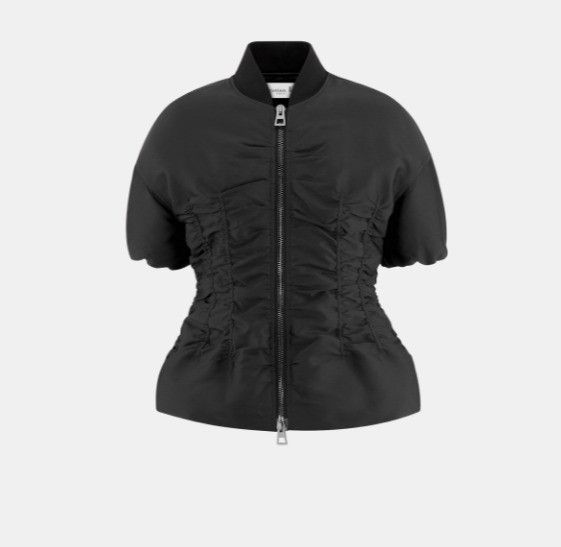 Dior o1w1db11124 Fitted Bomber Jacket in Black Size L / US 10 / IT 46 - 1 Thumbnail