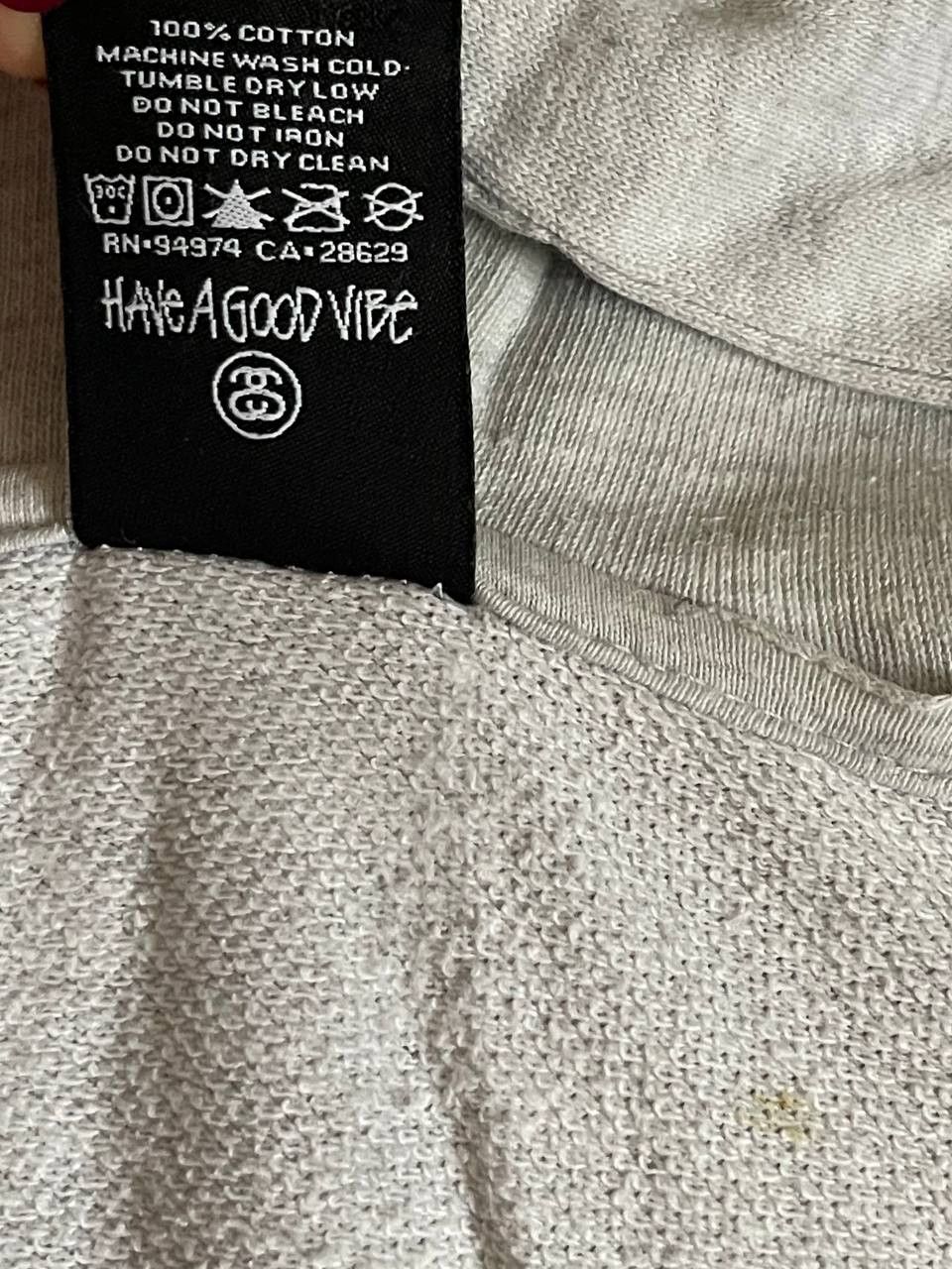 Stussy × Vintage Grey STUSSY Zip-Up Hoodie Sz S Size US S / EU 44-46 / 1 - 14 Thumbnail