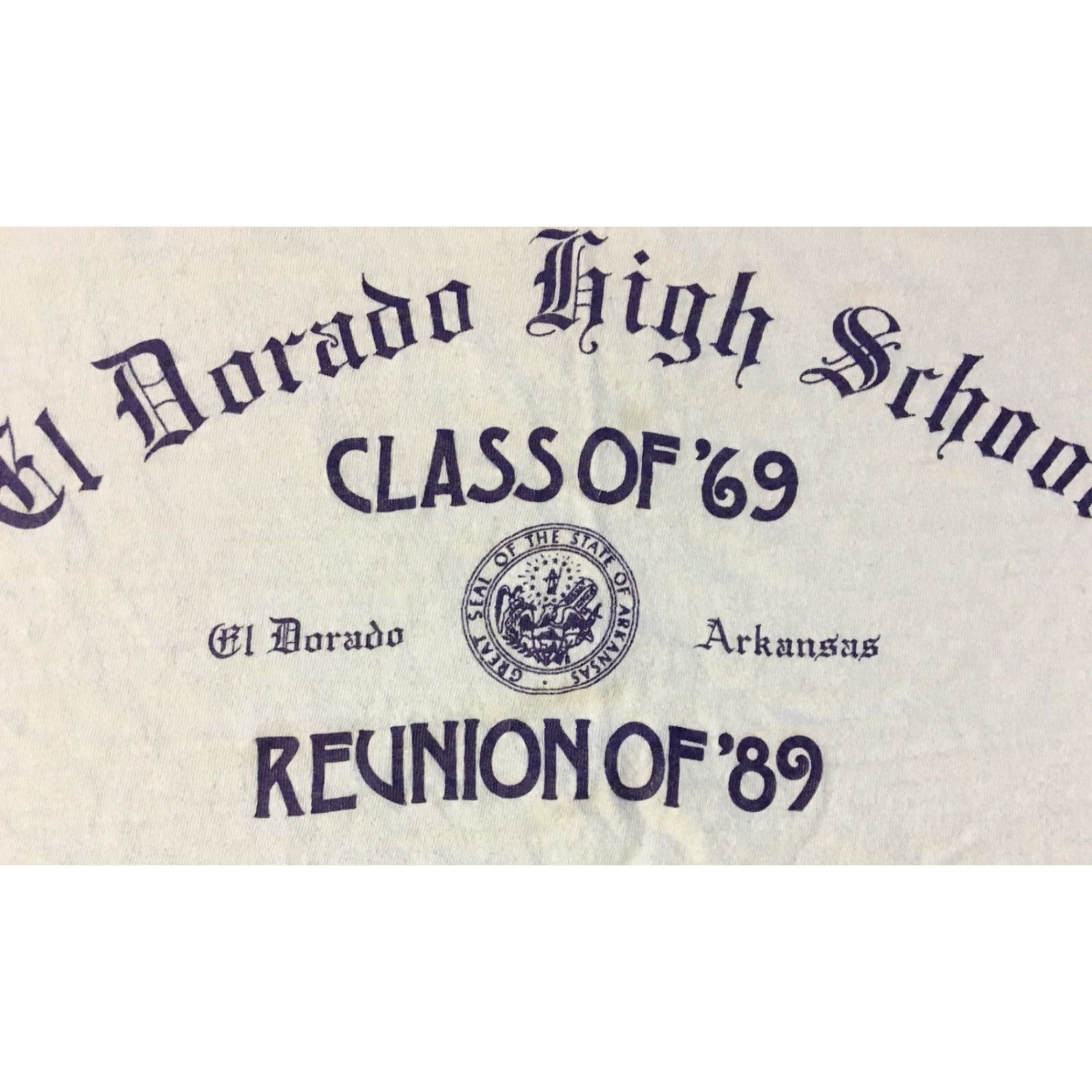 Vintage VINTAGE El Dorado High School Class Of 69 Reunion Faded Distressed Shirt M Size US M / EU 48-50 / 2 - 3 Thumbnail
