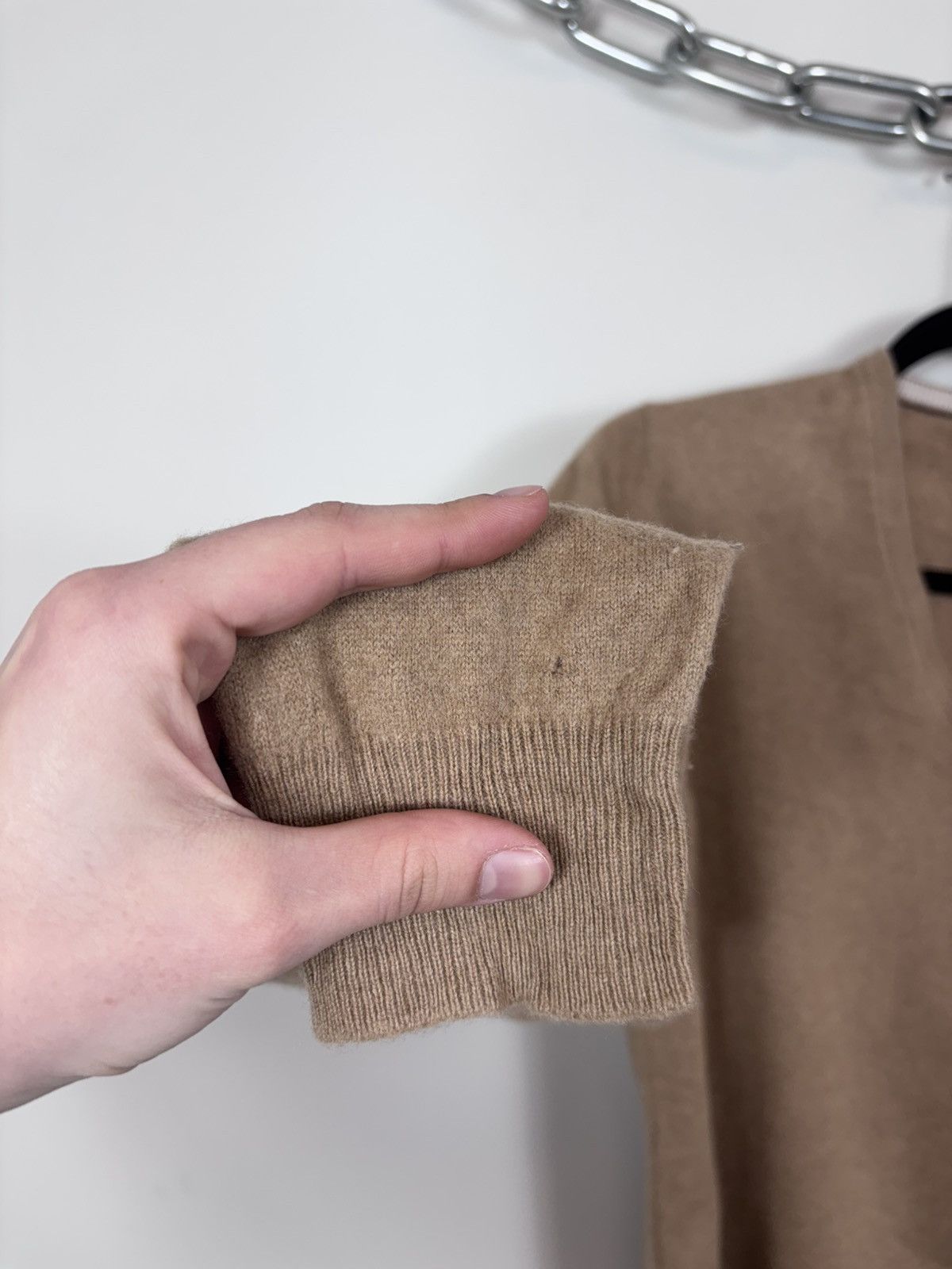 Gran Sasso Gran Sasso Men’s Italian Wool Cashmere Knit V-Neck Sweater Size US S / EU 44-46 / 1 - 18 Thumbnail