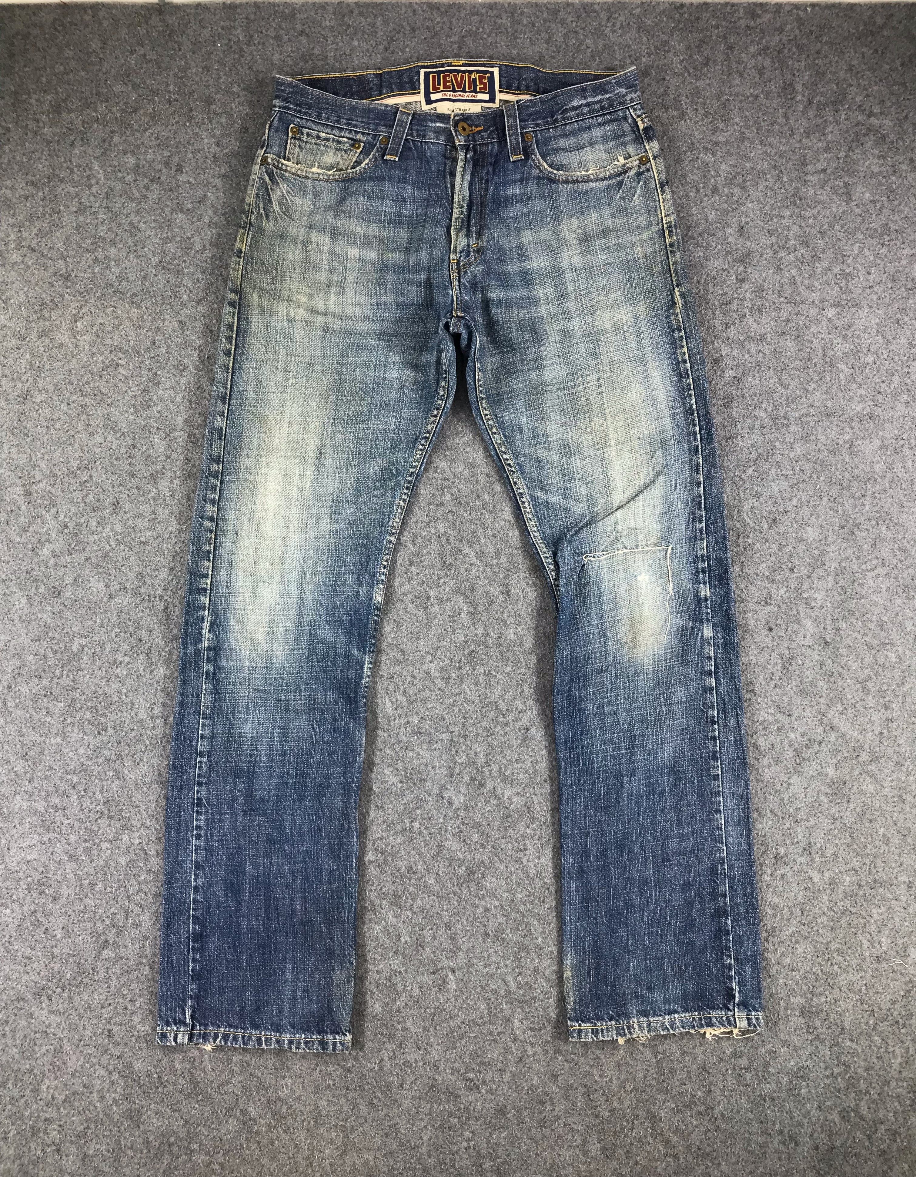 Levi's Vintage Levis 514 Jeans Faded Blue Denim KJ300 Size US 35 - 1 Thumbnail