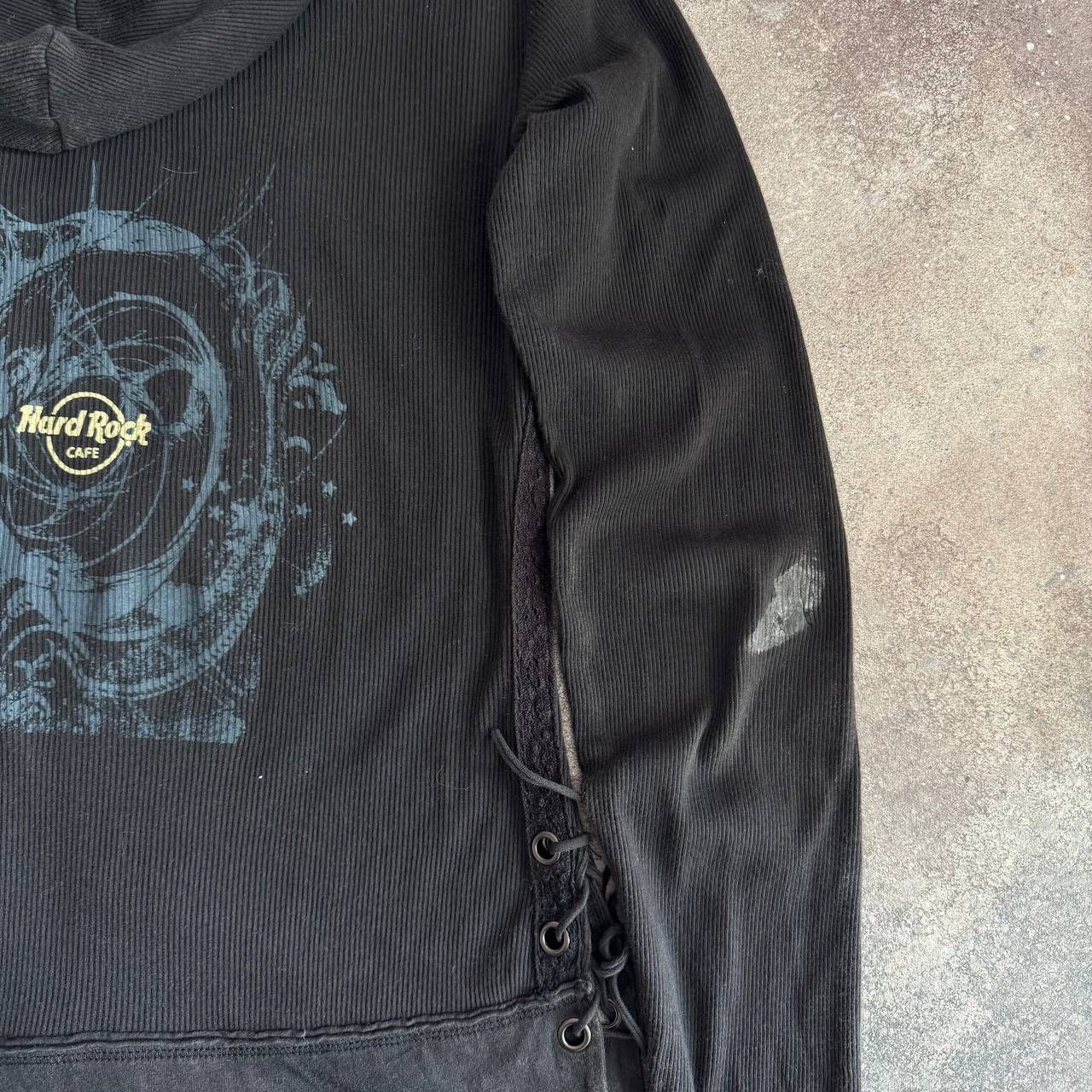 Hard Rock Cafe Hard Rock Cafe Vintage Gothic Zip Hoodie Size M / US 6-8 / IT 42-44 - 9 Thumbnail