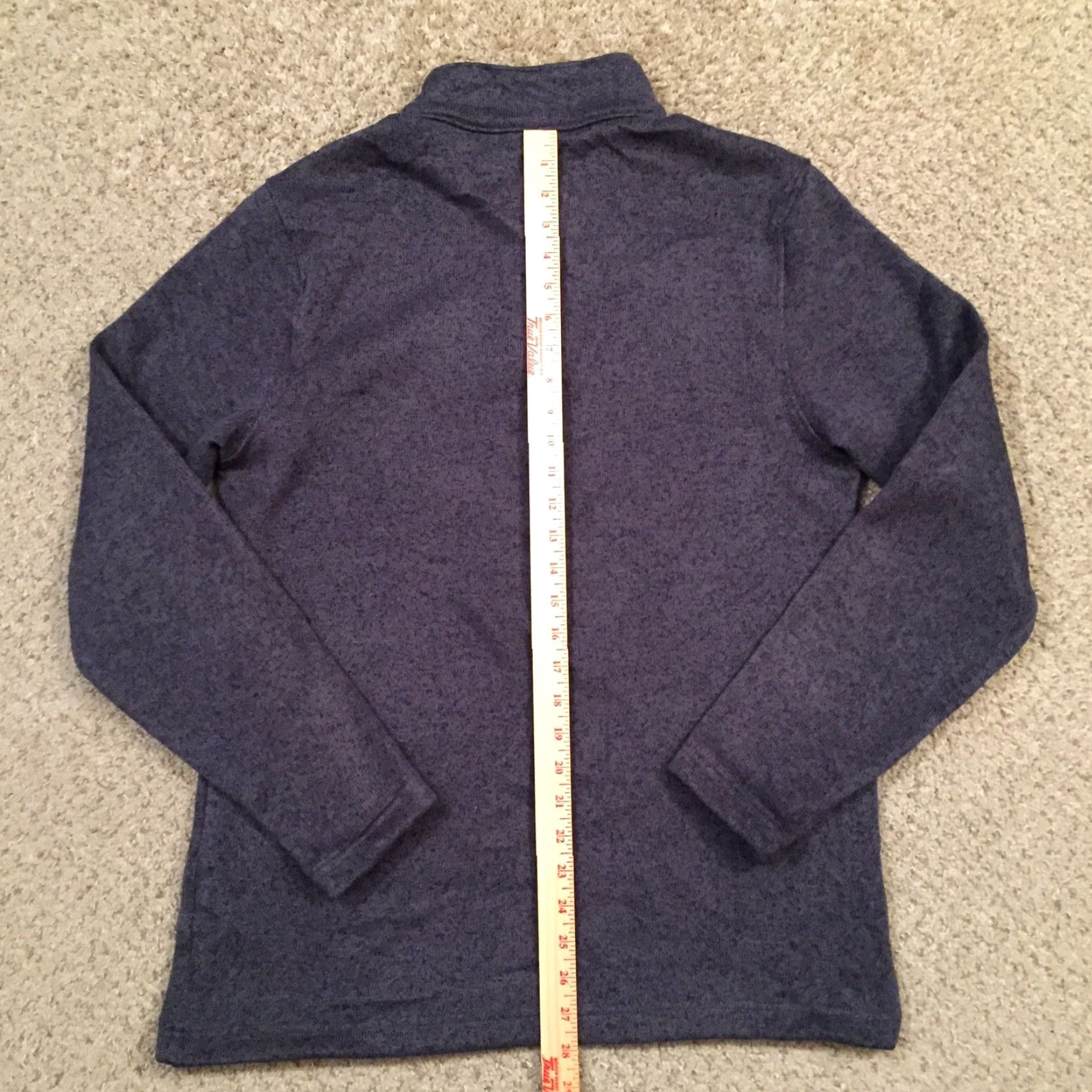 Merrell Merrell Mens Medium Gray Fleece Pullover Sweater Mock Neck Elbow Patches Regulate Knit Tight-Knit Satin? Size US M / EU 48-50 / 2 - 6 Thumbnail
