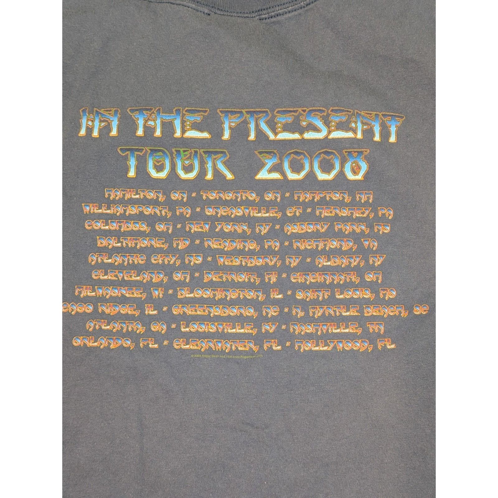 Anvil Vintage Yes "In the Present" Tour 2008 T-Shirt XL Prog Rock Size US XL / EU 56 / 4 - 5 Thumbnail