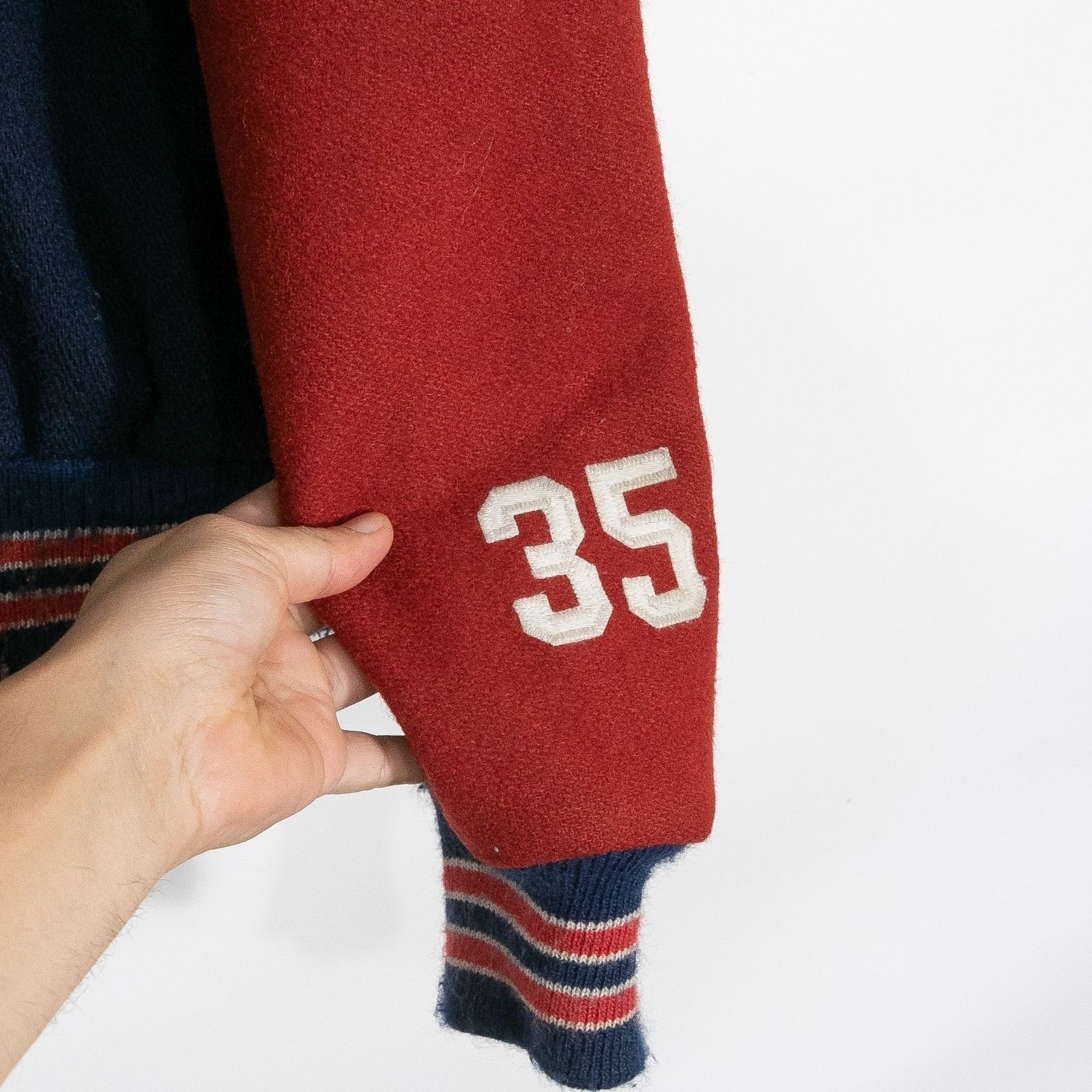 Vintage Vintage 90s Massachusetts Teddy Style Varsity Jacket Medium Size US M / EU 48-50 / 2 - 14 Thumbnail