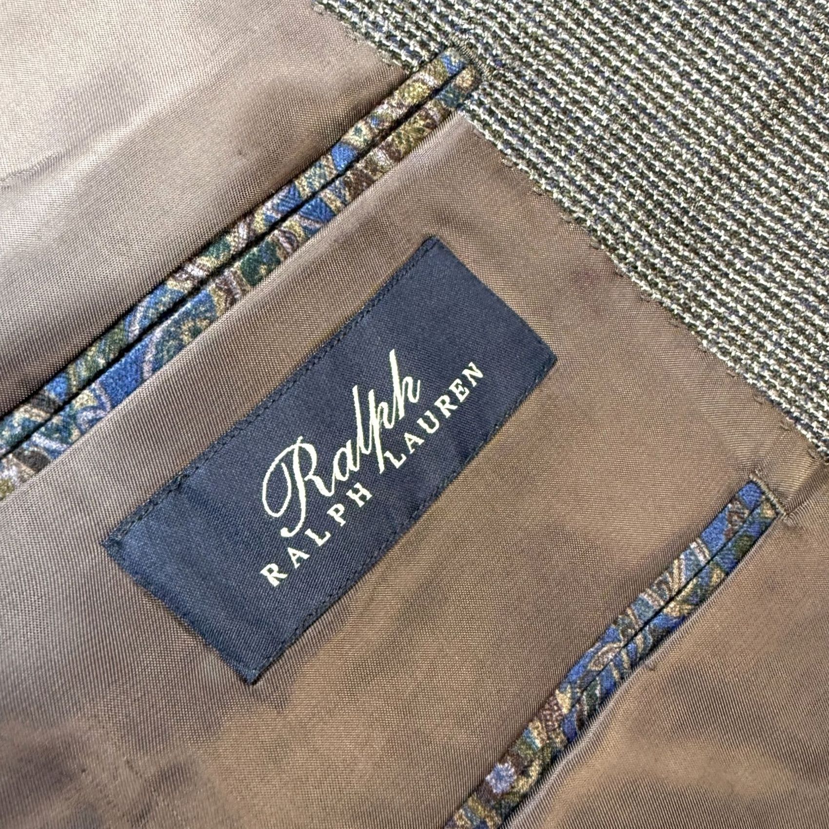 Ralph Lauren Ralph Lauren Blazer Jacket Mens 52R Blue Wool Single-Breasted Notch Lapel 2-Button 4-Button Sleeve Double-Vented 52 Big & Tall Wool Blazer Size 52R - 6 Thumbnail