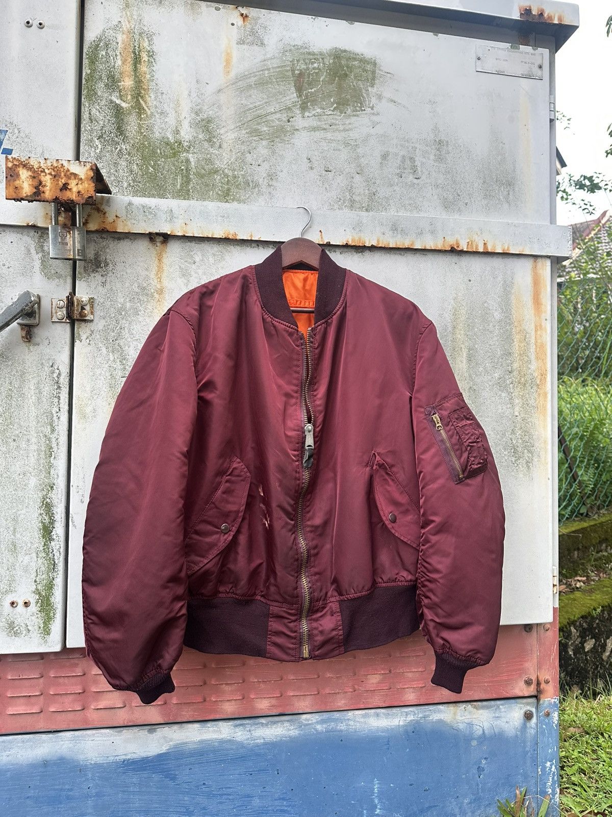 Alpha Industries Vintage Alpha Industries MA1 Man Intermediate Bomber Jacket Size US XL / EU 56 / 4 - 4 Thumbnail
