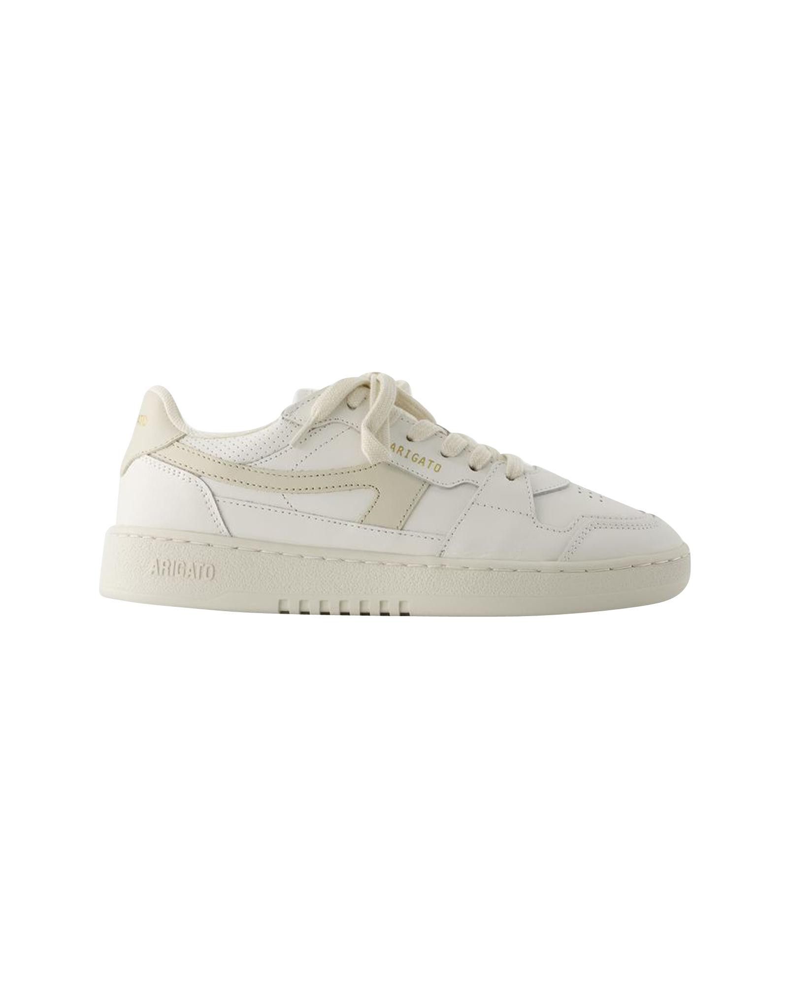 image of Axel Arigato Smooth Leather Lace-Up Sneakers in White, Women's (Size 8)