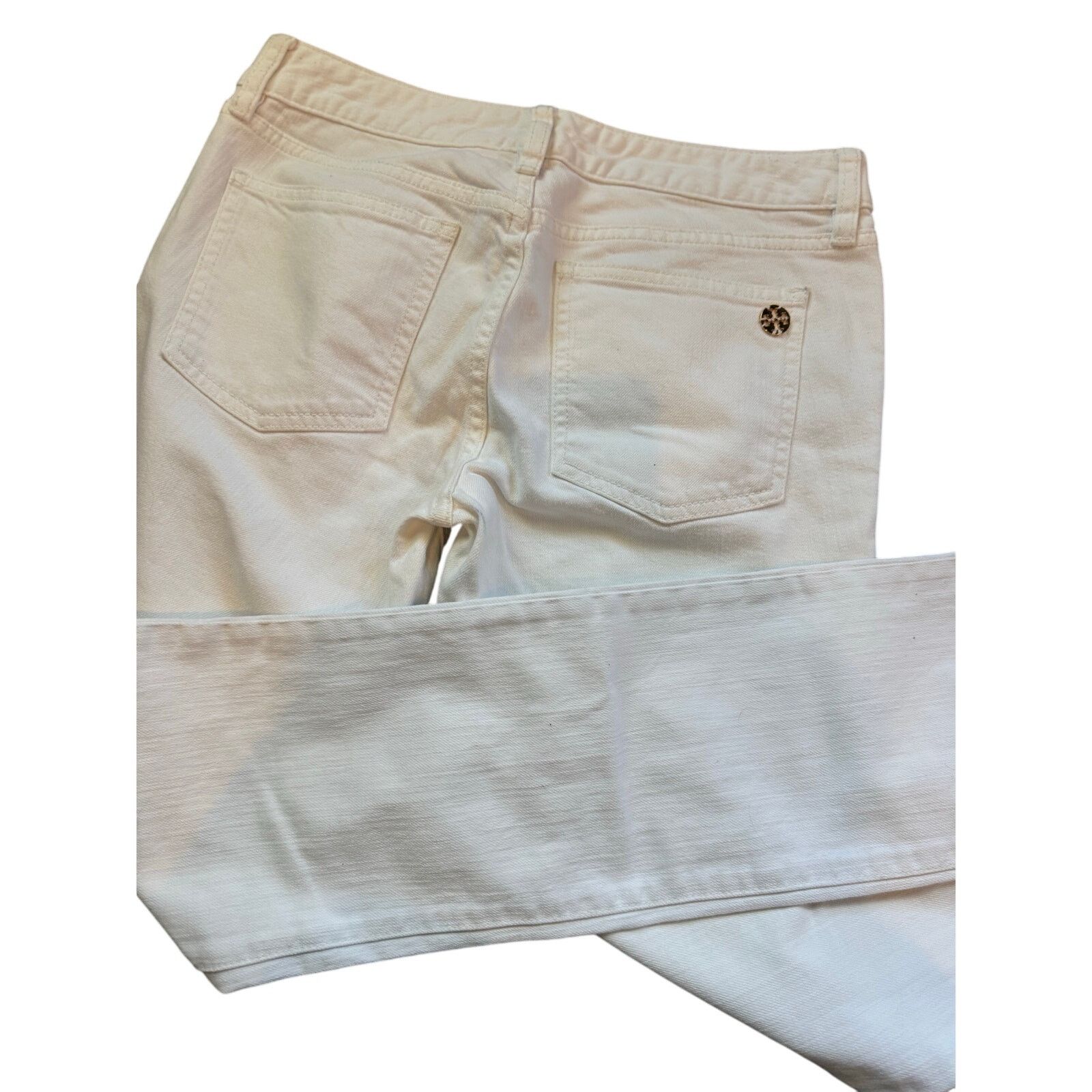 Tory Burch Tory Burch Super Skinny White Jeans - 28 Size 28" / US 6 / IT 42 - 6 Thumbnail
