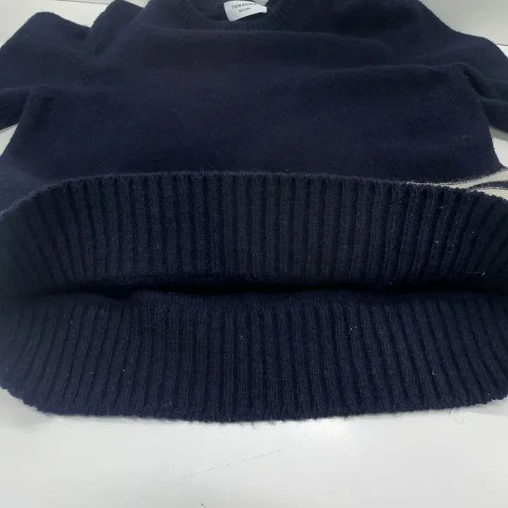 Other Thom Browne Navy Wool Crewneck Sweater -2507 Size US M / EU 48-50 / 2 - 5 Thumbnail