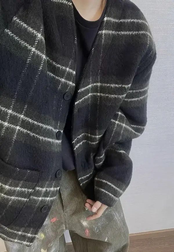 Japanese Brand Vintage Street y2k Striped Loose Casual Jacket Coat Size US L / EU 52-54 / 3 - 7 Thumbnail