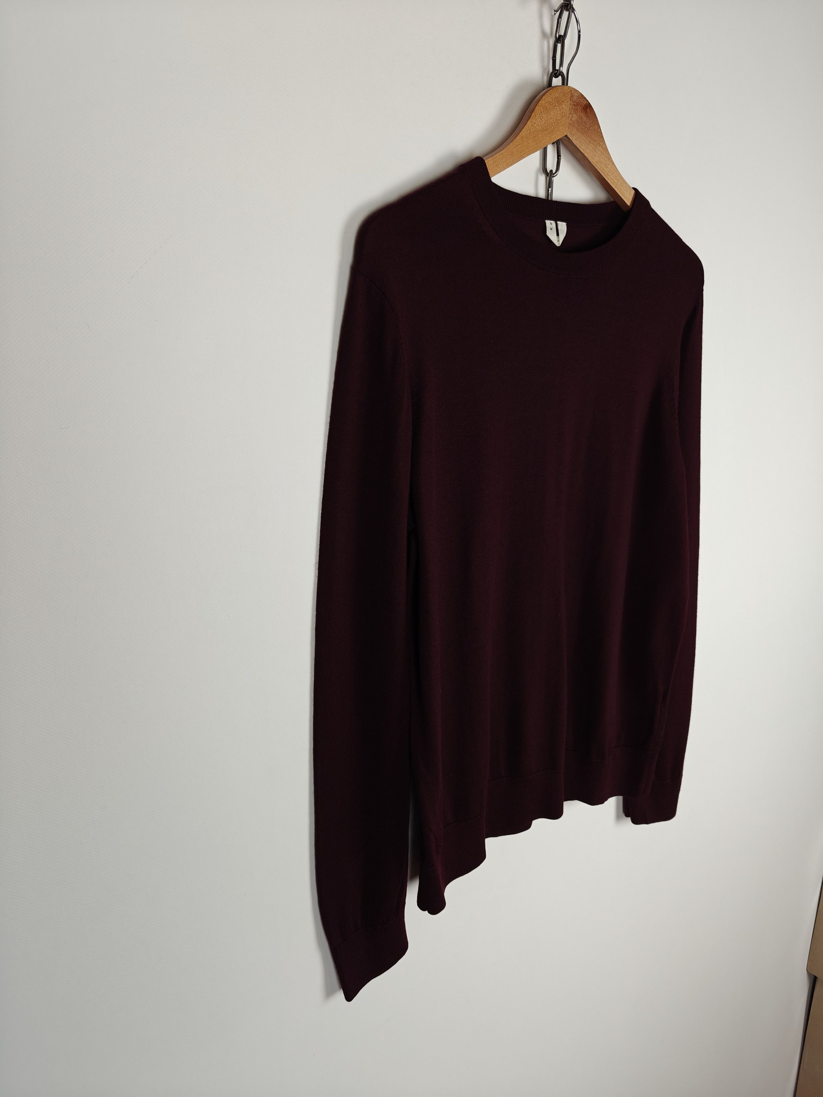 Arket Arket Knit Sweater Wool Pullover Crewneck Burgundy M Size US M / EU 48-50 / 2 - 4 Thumbnail