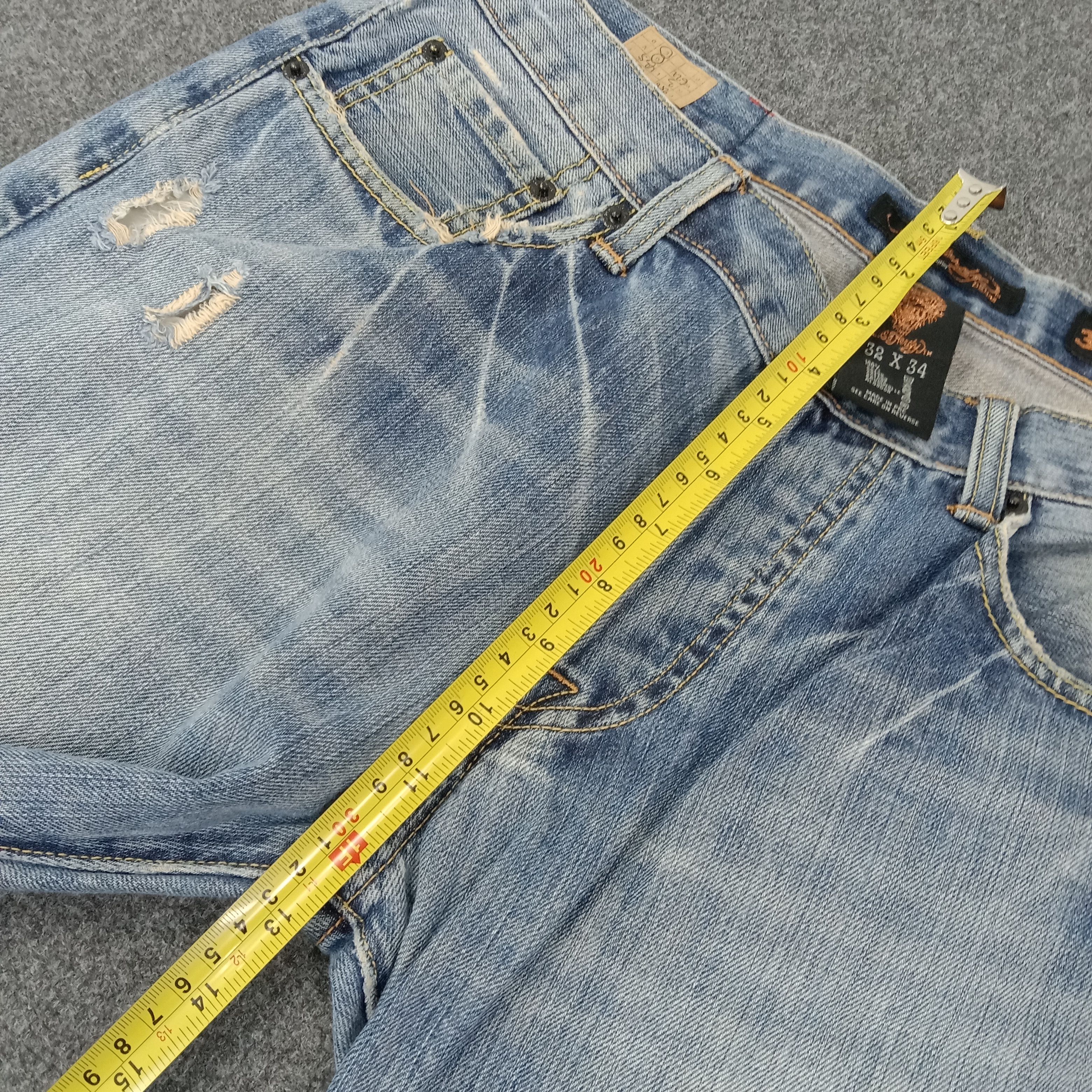 Ed Hardy Ed Hardy by Christian Audigier Designer Denim Jeans C258N3 Size US 32 / EU 48 - 12 Thumbnail