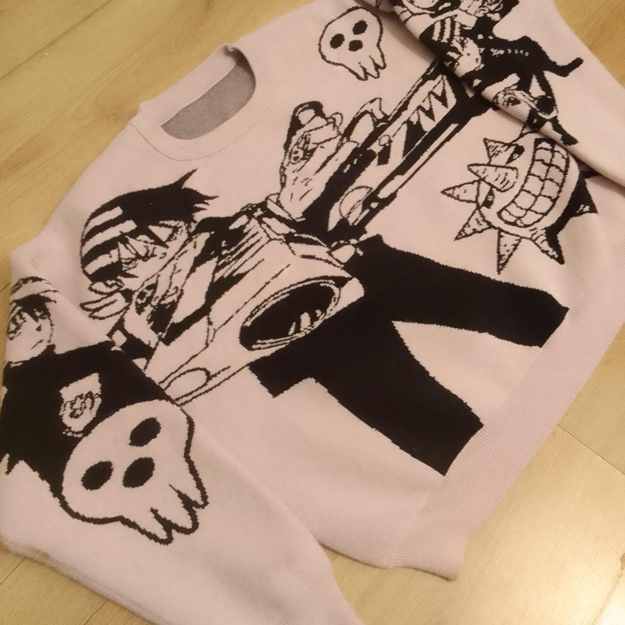 Other Y2k Black and Purple Sora Clothing Sweater Size L / US 10 / IT 46 - 1 Thumbnail
