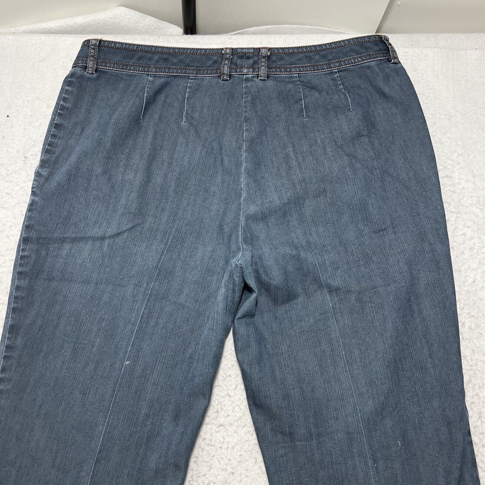 Other St. John 6 Denim Straight Leg Mid Rise Navy Blue Jeans Size 28" / US 6 / IT 42 - 6 Thumbnail