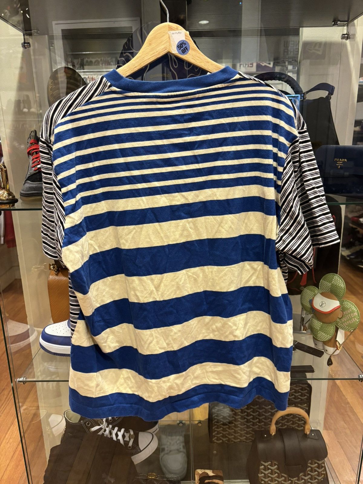Marni Marni X Uniqlo Blue White Striped Tee Size US M / EU 48-50 / 2 - 2 Thumbnail