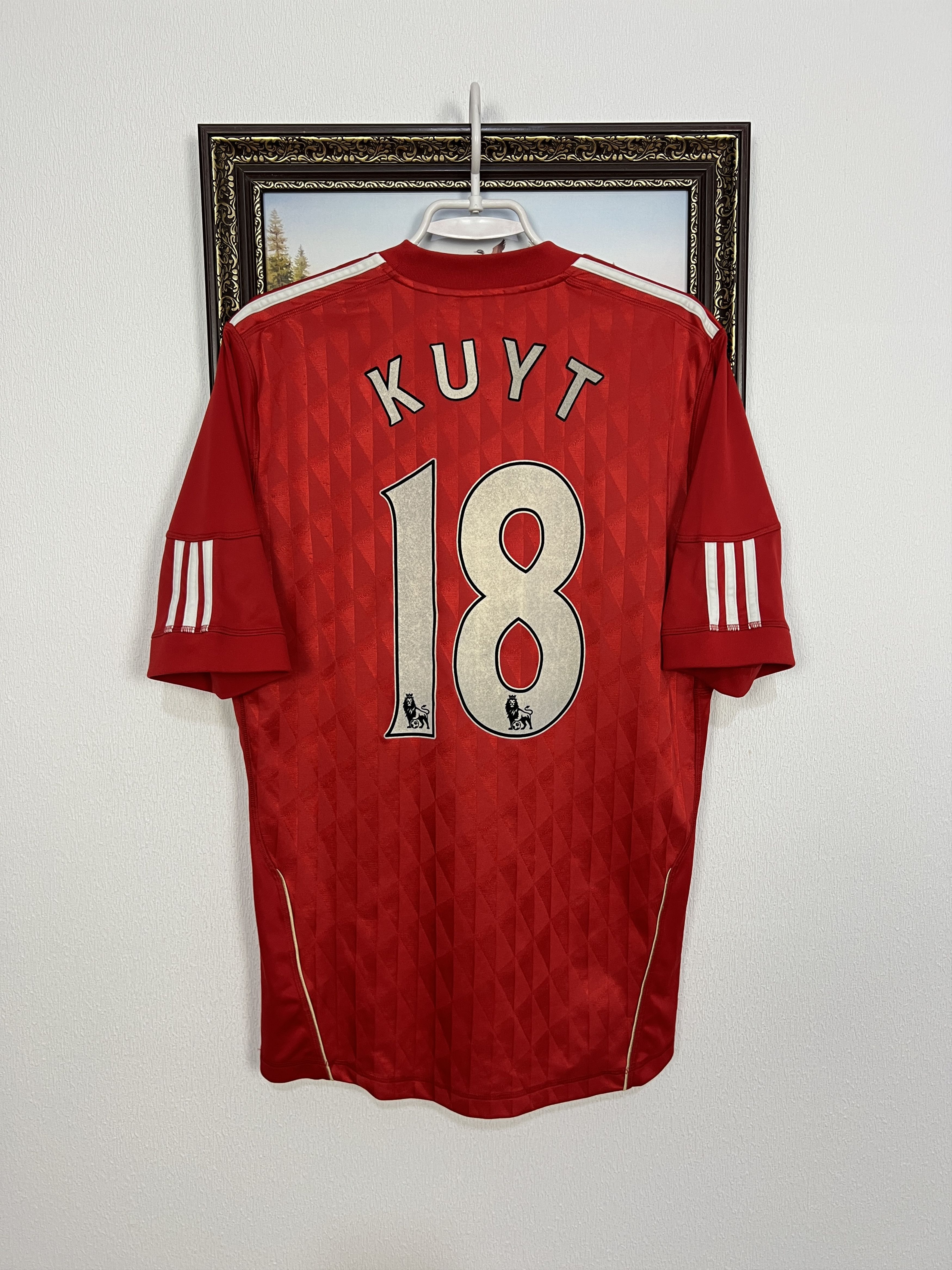 Adidas Liverpool Home football shirt Soccer #18 Kuyt Jersey Trikot Size US M / EU 48-50 / 2 - 1 Thumbnail