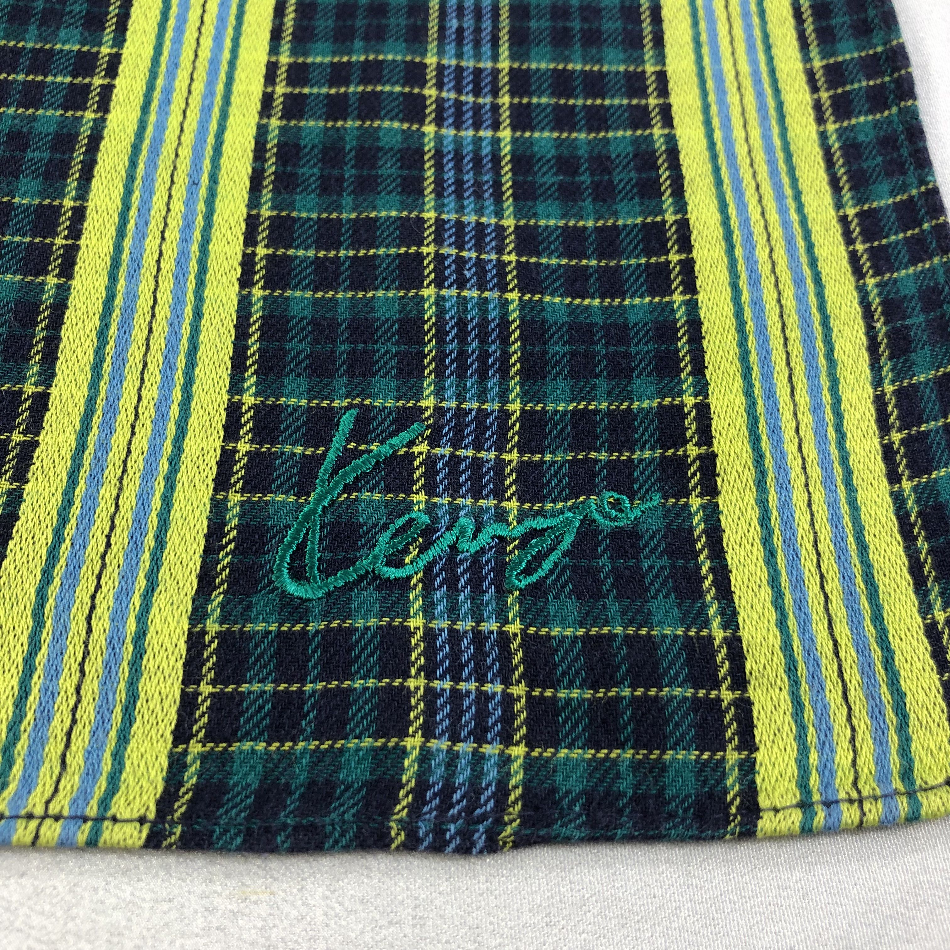 Kenzo Kenzo Neon Color Handkerchief Neckerchief Bandana H2224 Size ONE SIZE - 4 Thumbnail