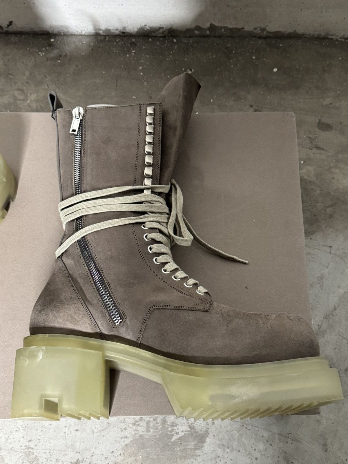 Rick Owens Rick Owens Army bogun 44 UK10.5 Sample 1/1 mega laced Size US 10.5 / EU 43-44 - 4 Thumbnail