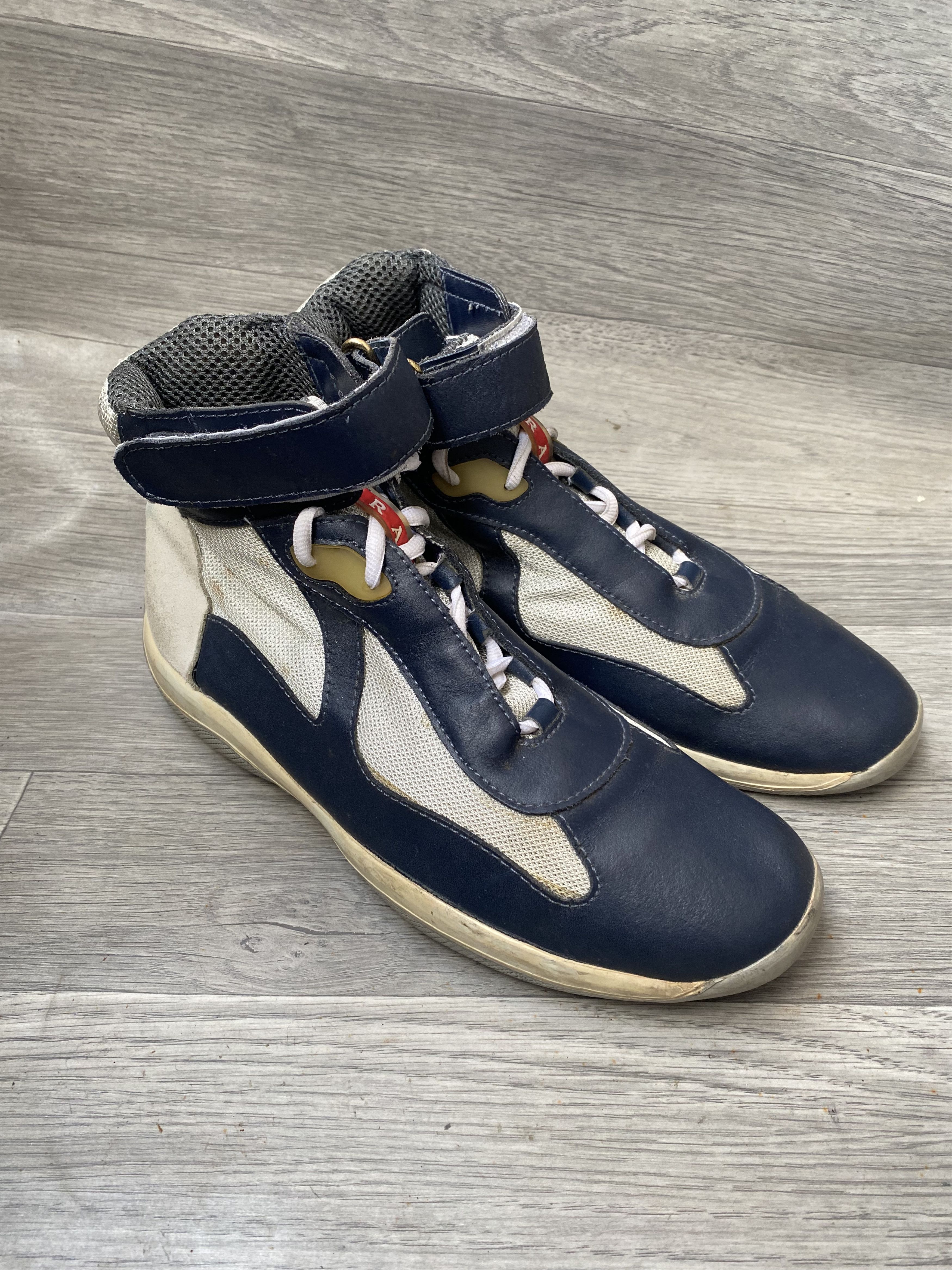 Prada Prada american cup blue hi-top sneakers sz uk 9 Size US 10 / EU 43 - 5 Thumbnail