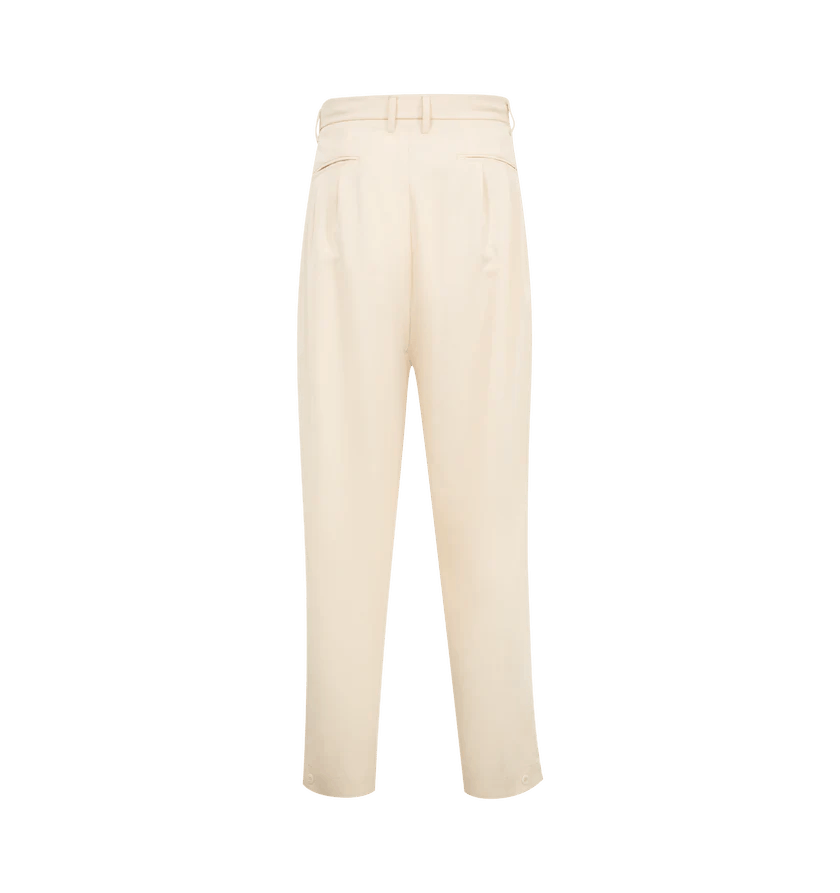 Lemaire o1h1sh11225 Drawstring Pleated Pants in Light Beige Size US 30 / EU 46 - 2 Thumbnail