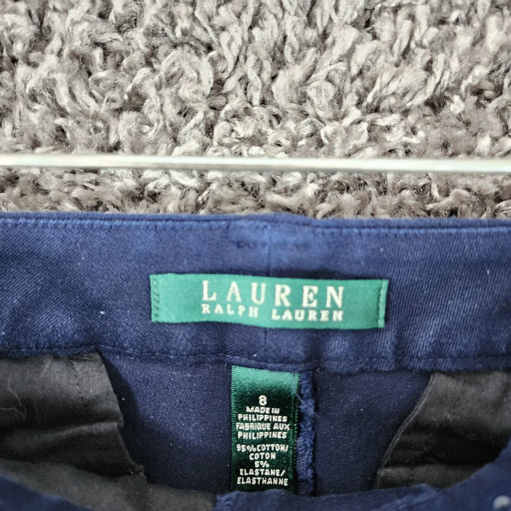 Ralph Lauren VINTAGE? No. Actually: Lauren Ralph Lauren Womens Pants Chino Dress 8 Blue 32x28.5 Womens Size 30" / US 8 / IT 44 - 3 Thumbnail