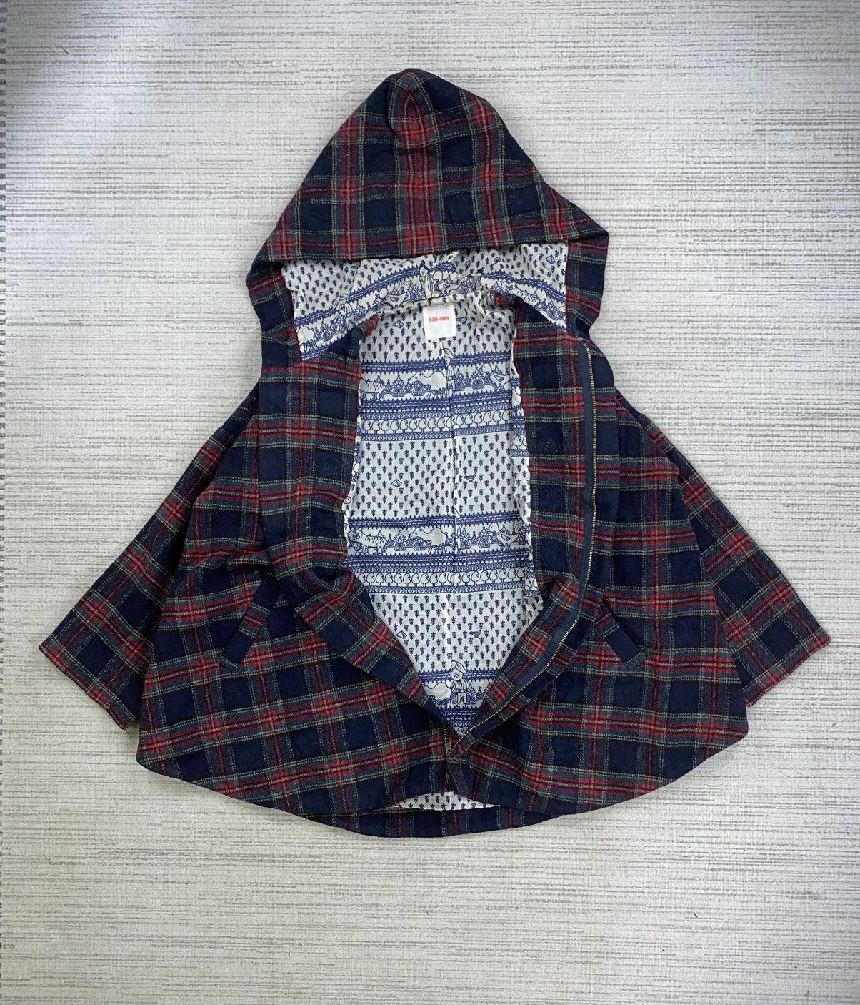 Ne-Net Vintage Issey Miyake Ne-Net Checked Batwing Duffle Jacket Size US M / EU 48-50 / 2 - 6 Thumbnail