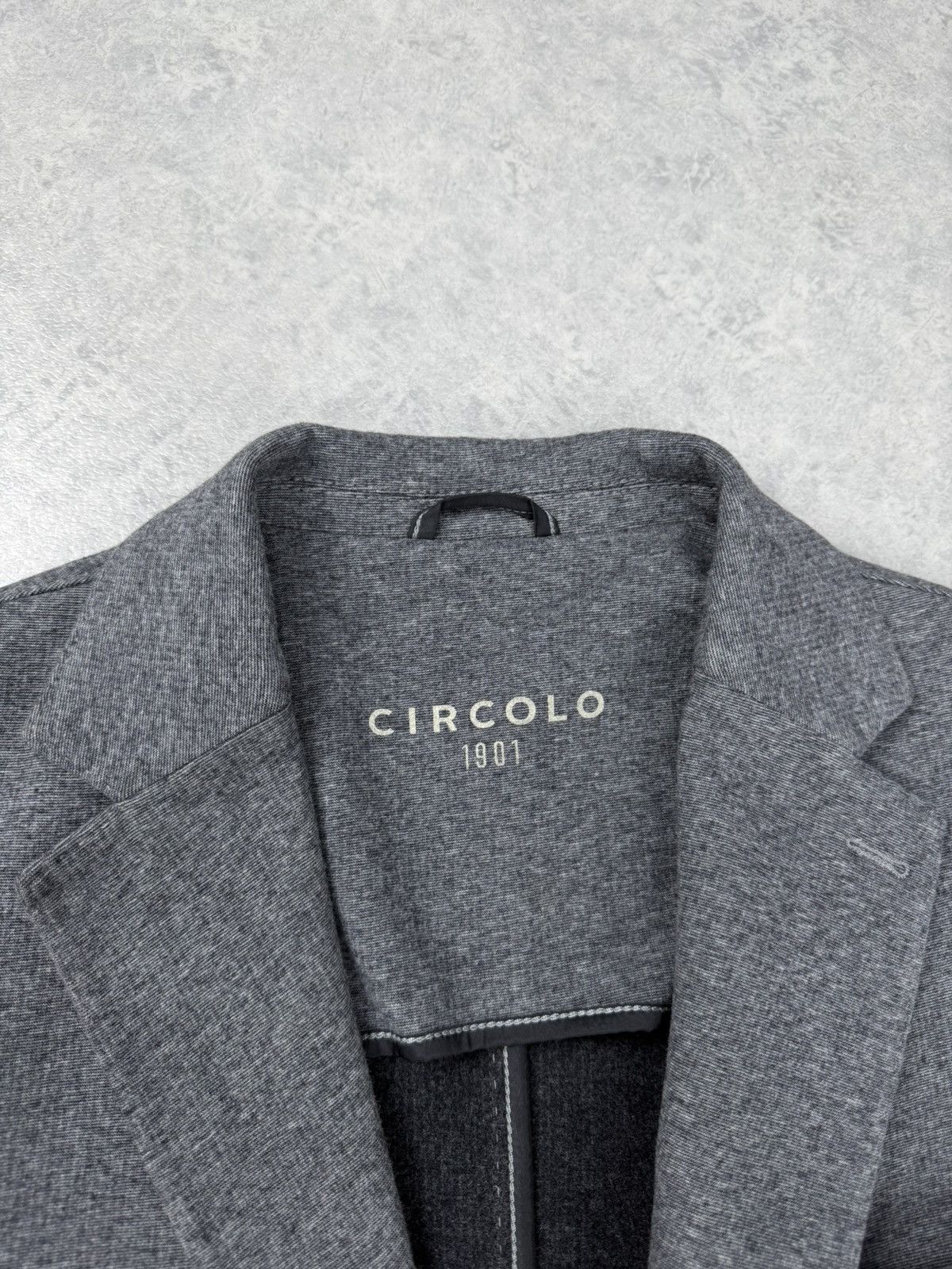 Circolo 1901 Circolo 1901 Grey Jersey Blazer Jacket Size 56 Size 46R - 6 Thumbnail