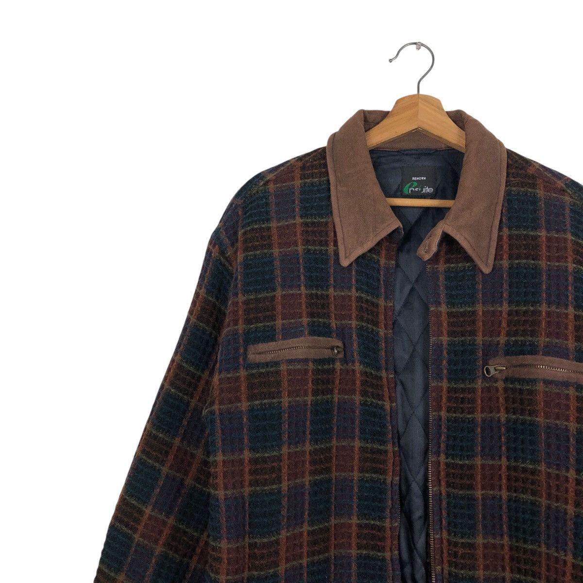 Japanese Brand 📌Vintage Wool Work Jacket Renown Tartan Design Issey Miyake Size US M / EU 48-50 / 2 - 8 Thumbnail