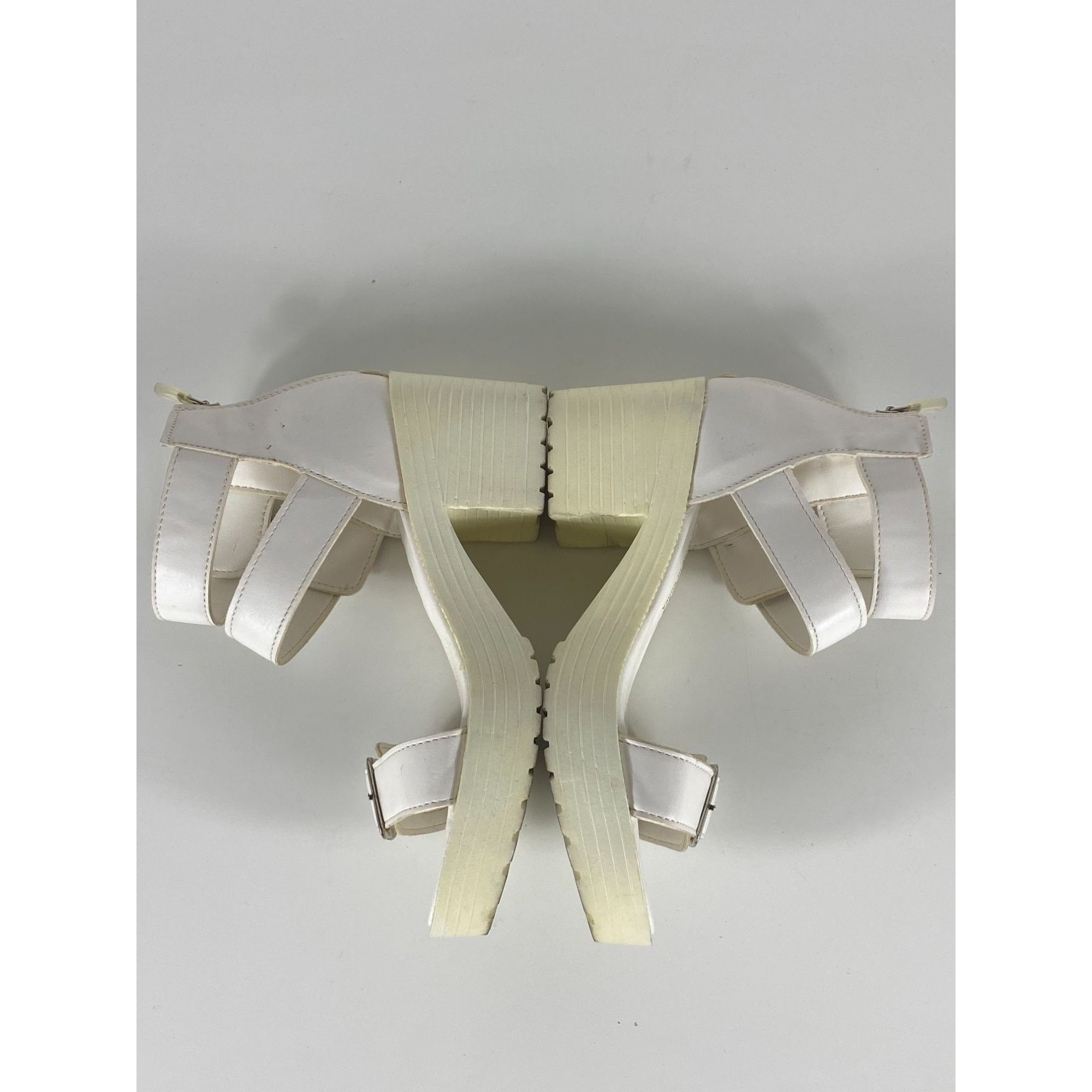 Other Tenwood Platform Sandals Heels White Size 10 Women's Made in Size US 10 / IT 40 - 4 Thumbnail