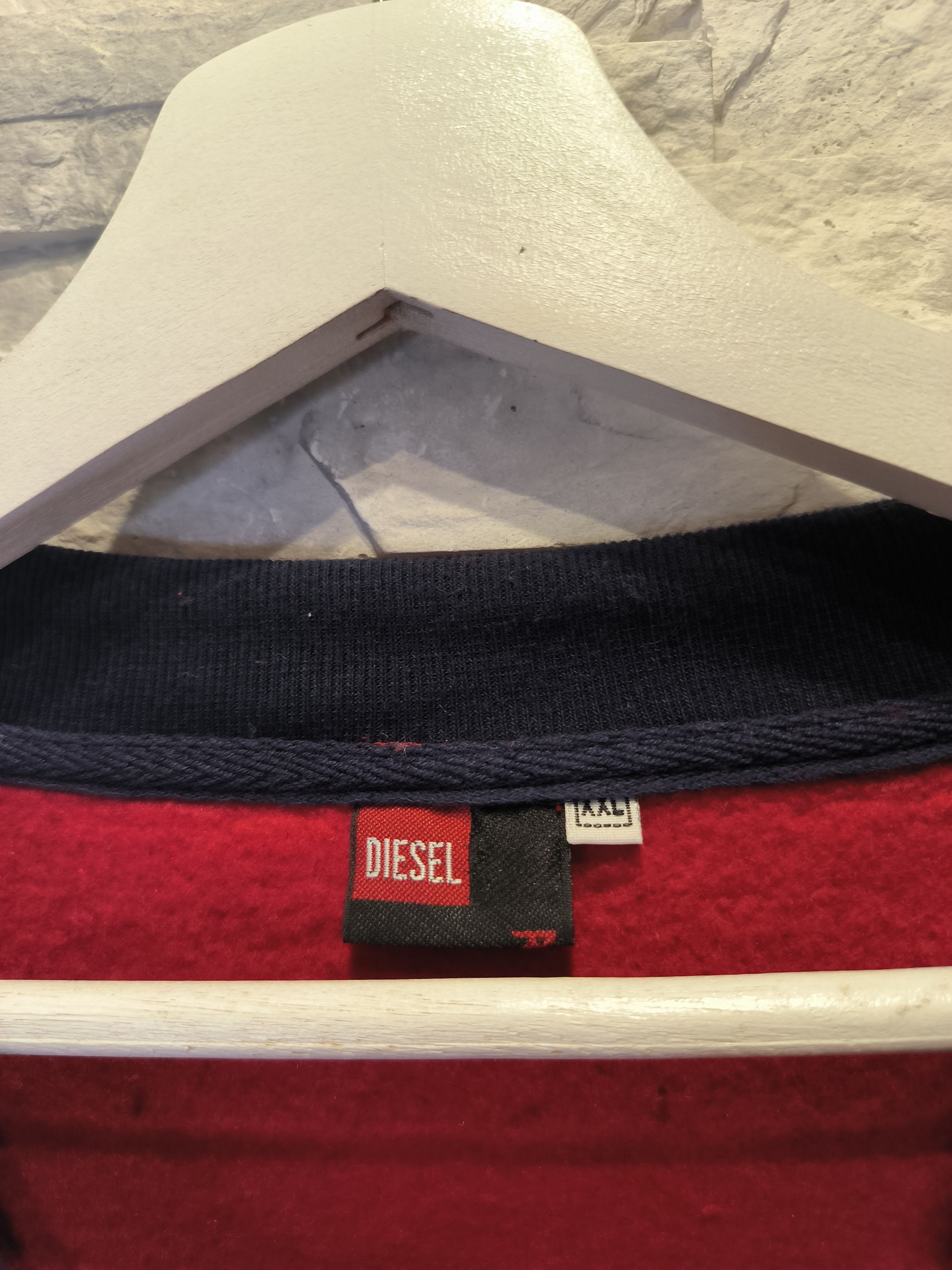 Diesel × Vintage Vintage 90s Diesel Spellout Crewneck Denim Division Size US XXL / EU 58 / 5 - 4 Thumbnail