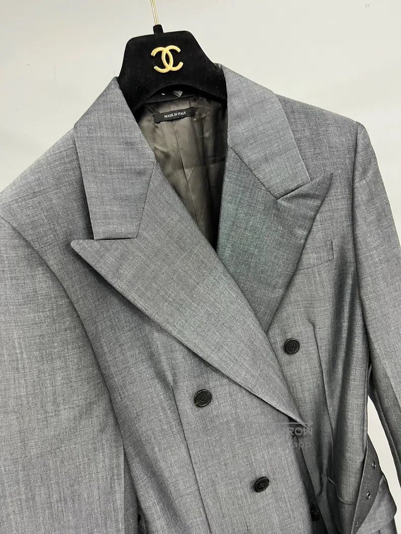 Prada Prada Grey laced suit jacket Size XS / US 0-2 / IT 36-38 - 3 Thumbnail